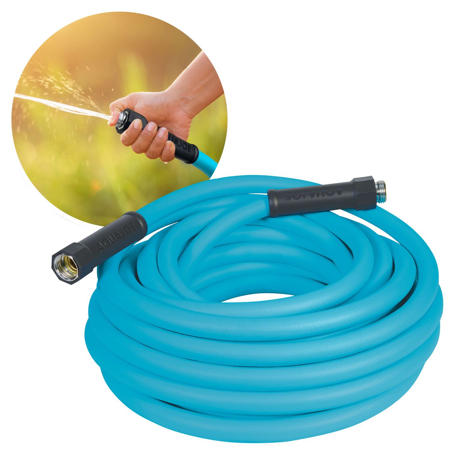 Aqua Joe 50ft x 5/8" Hybrid FLEX Hose