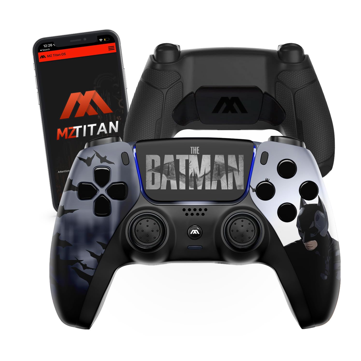 Bat Extreme ModdedZone Smart Modded Controller, Anti Recoil 2 Remap Buttons, Interchangeable Thumbsticks, Hair Triggers, Tactical Buttons Compatible