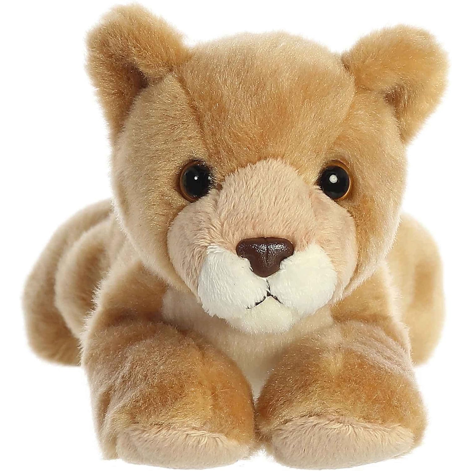 Animal en peluche Mini Flopsie Leah Lioness d'Aurora - Brun 8 po
