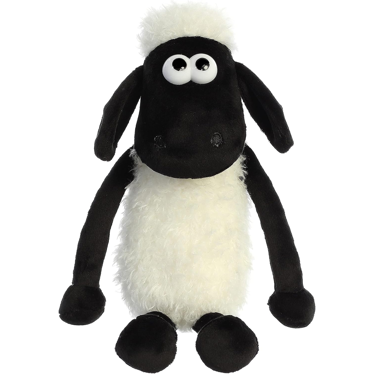 Animal en peluche amusant Shaun the Sheep d'Aurora - Blanc - 11 po