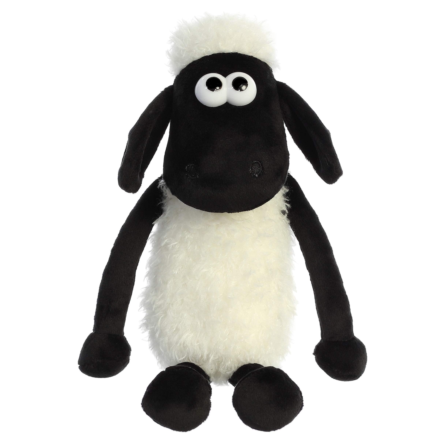 Animal en peluche amusant Shaun the Sheep d'Aurora - Blanc - 11 po