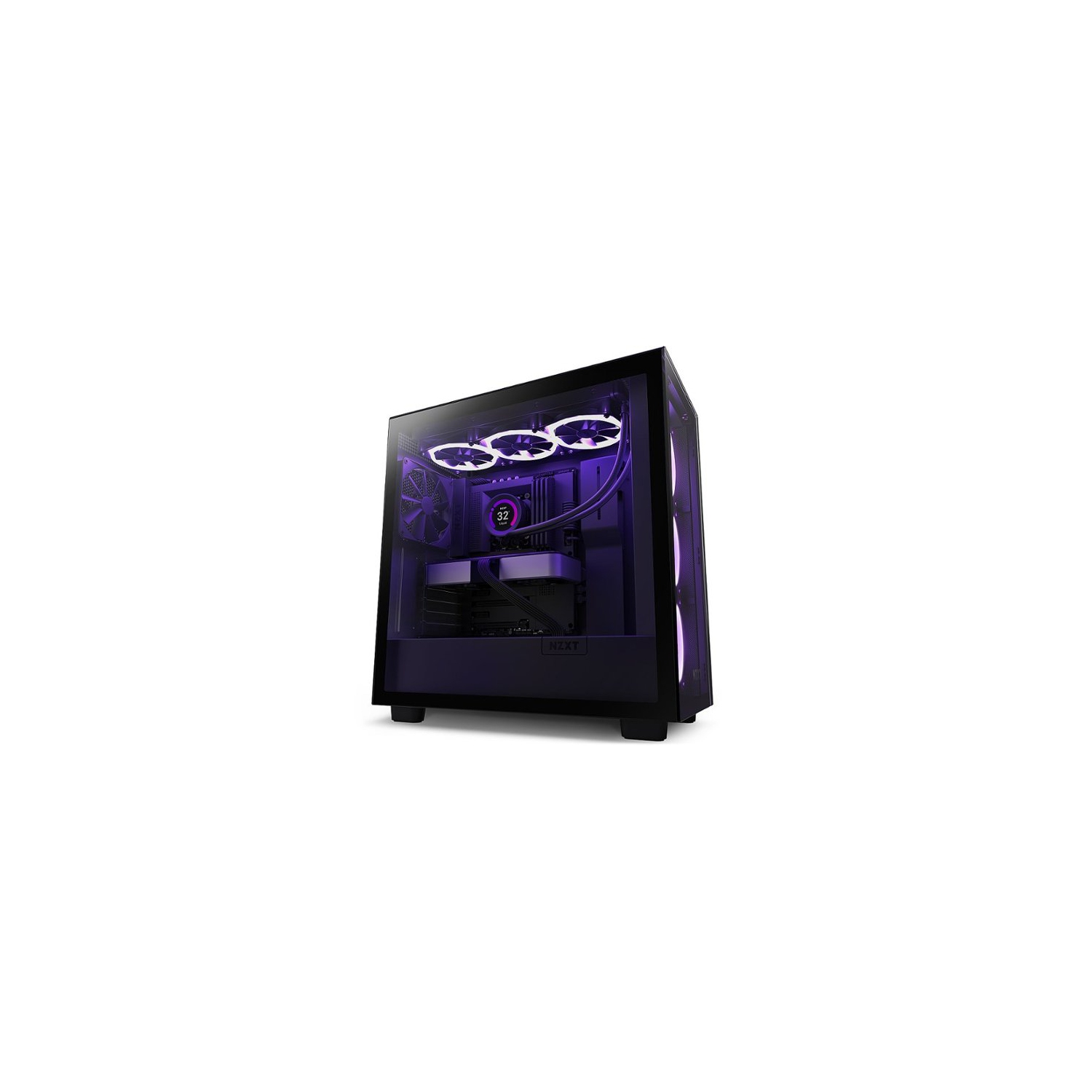 NZXT H7 Elite - CM-H71EB-01 - ATX Mid Tower PC Gaming Case - Front I/O USB Type-C Port - Quick-Release Tempered Glass Side Panel - Black