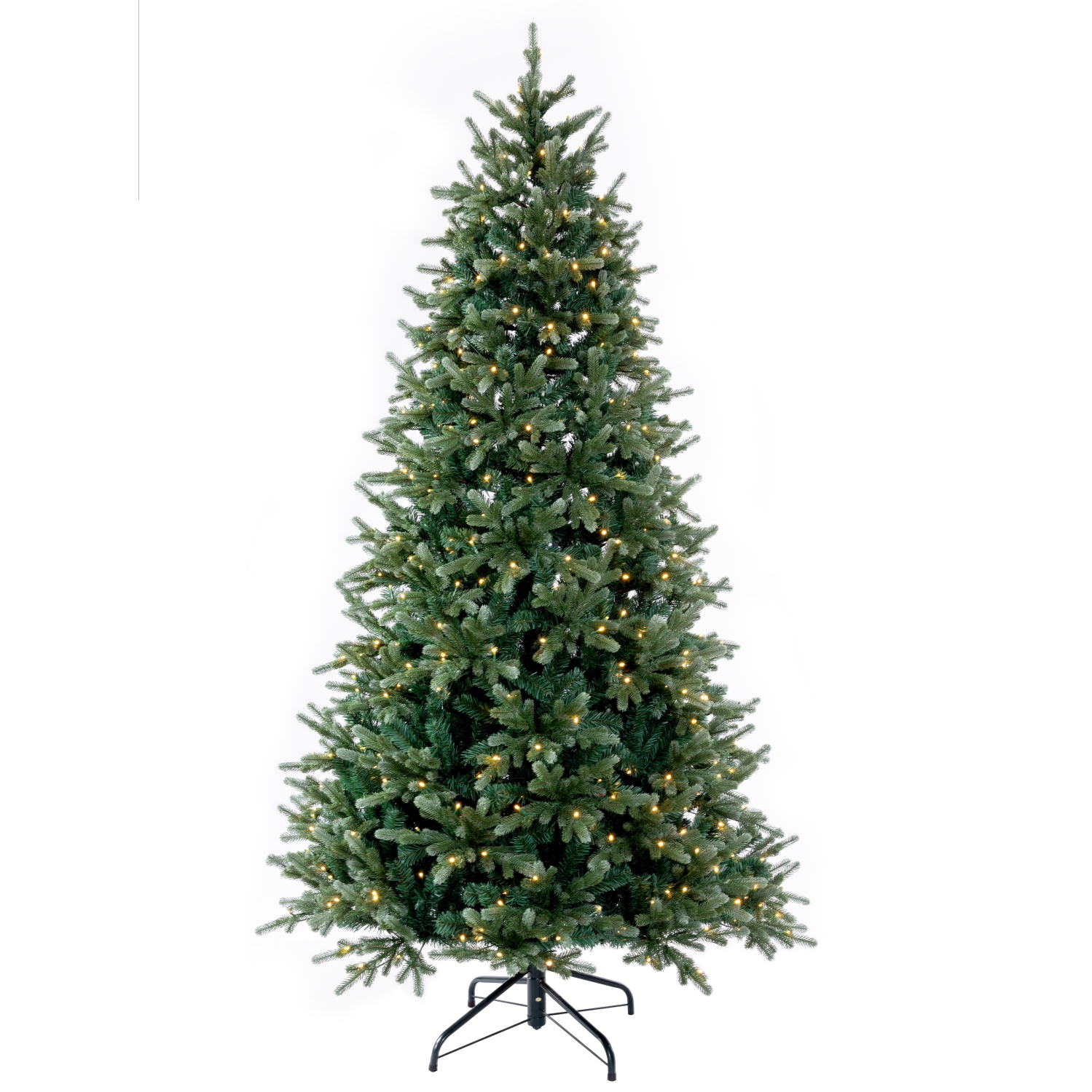 Holiday Stuff 7' Slim Black Hills Spruce Artificial Christmas Tree prelit with LED Lights