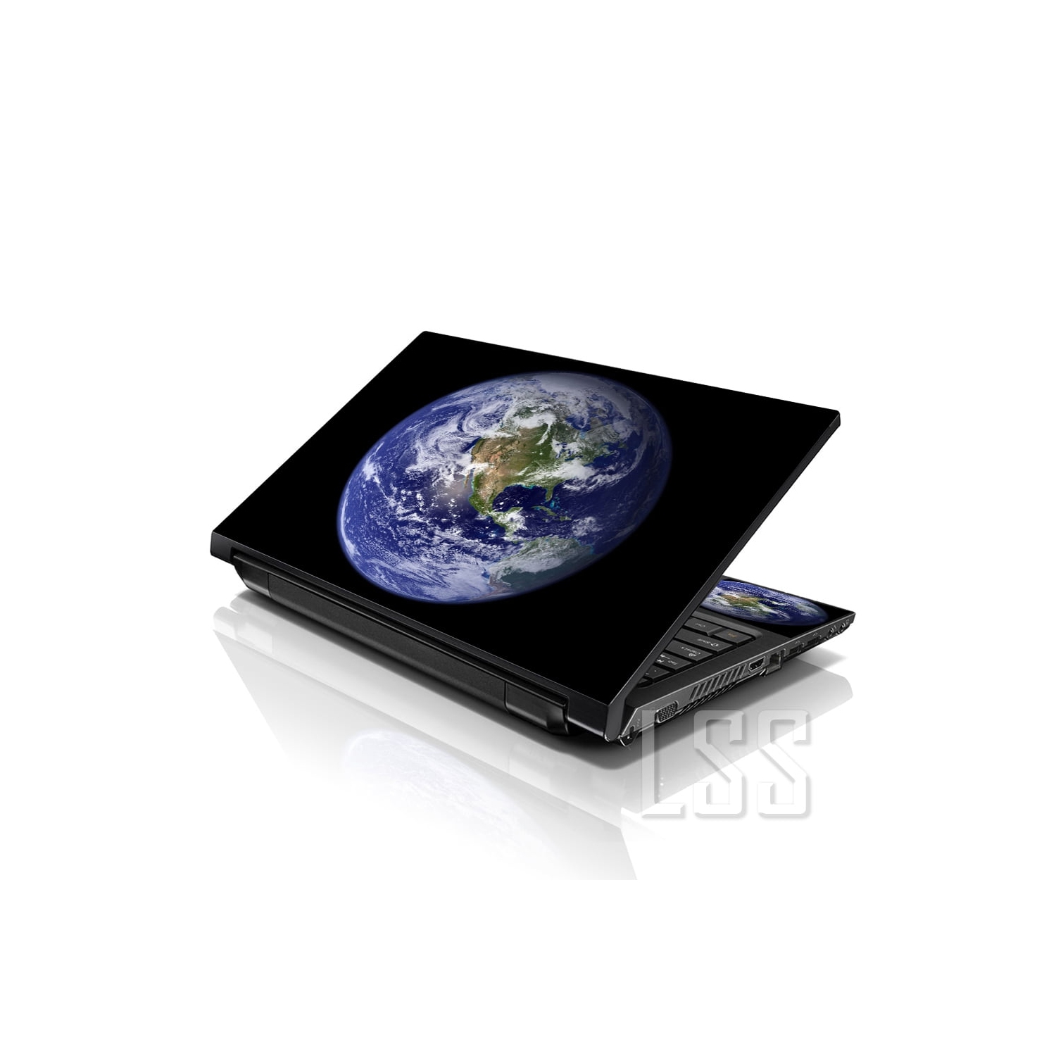 Autocollant pour ordinateur portatif 15 15,6 po de LSS avec 2 repose-poignets - autocollant pour cache-couverture réutilisable en vinyle pour 13 à 16