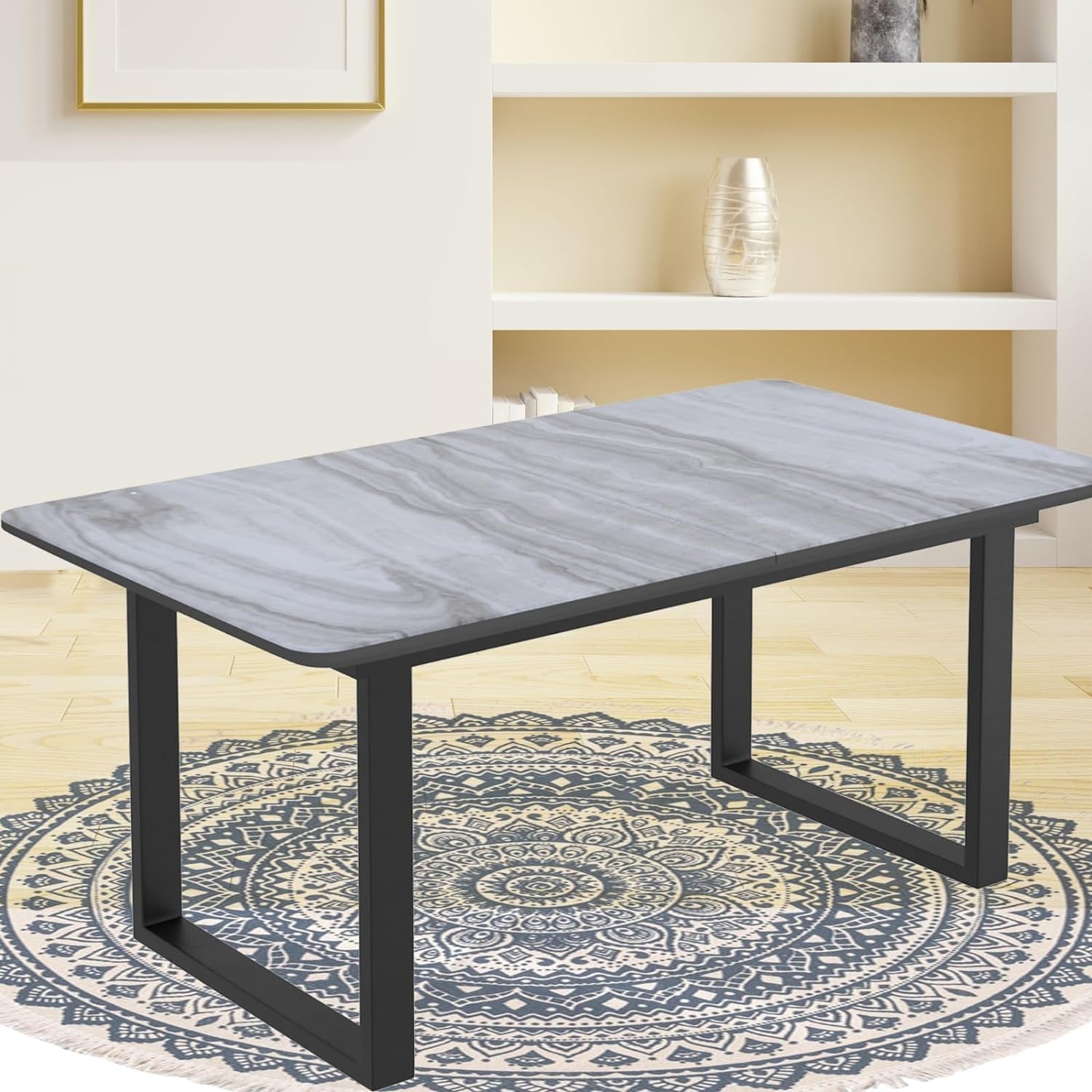 Cosmic Homes Eva Sectional Sofa Set With LHF Chaise & Storage Ottoman - Grey