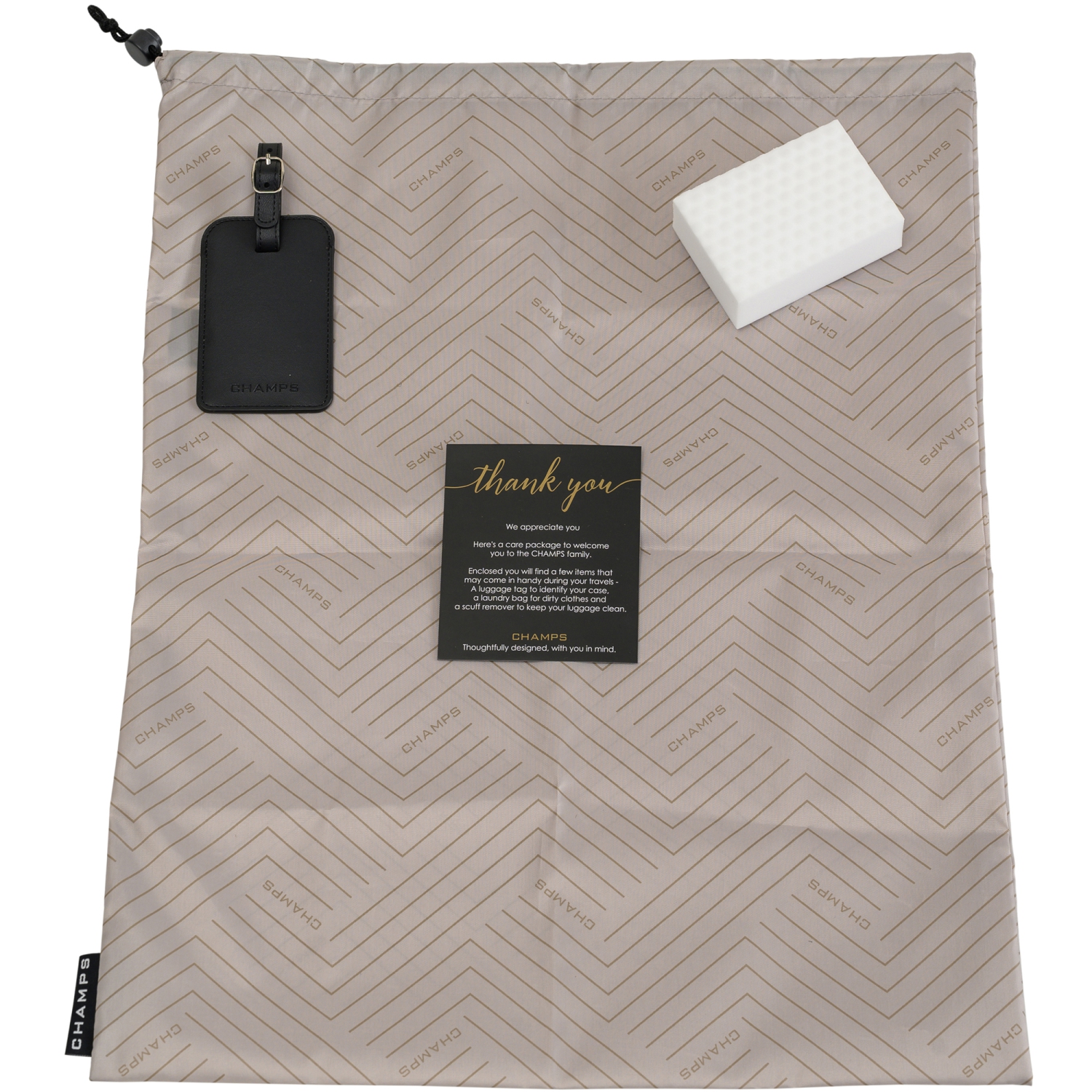 CHAMPS Luggage Care package