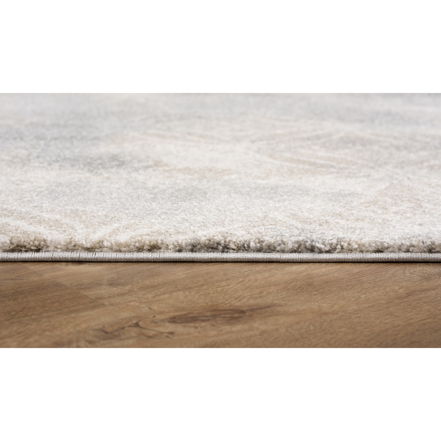 Tapis d'intérieur traditionnel à motif de treillis gris/brun Branch vieilli