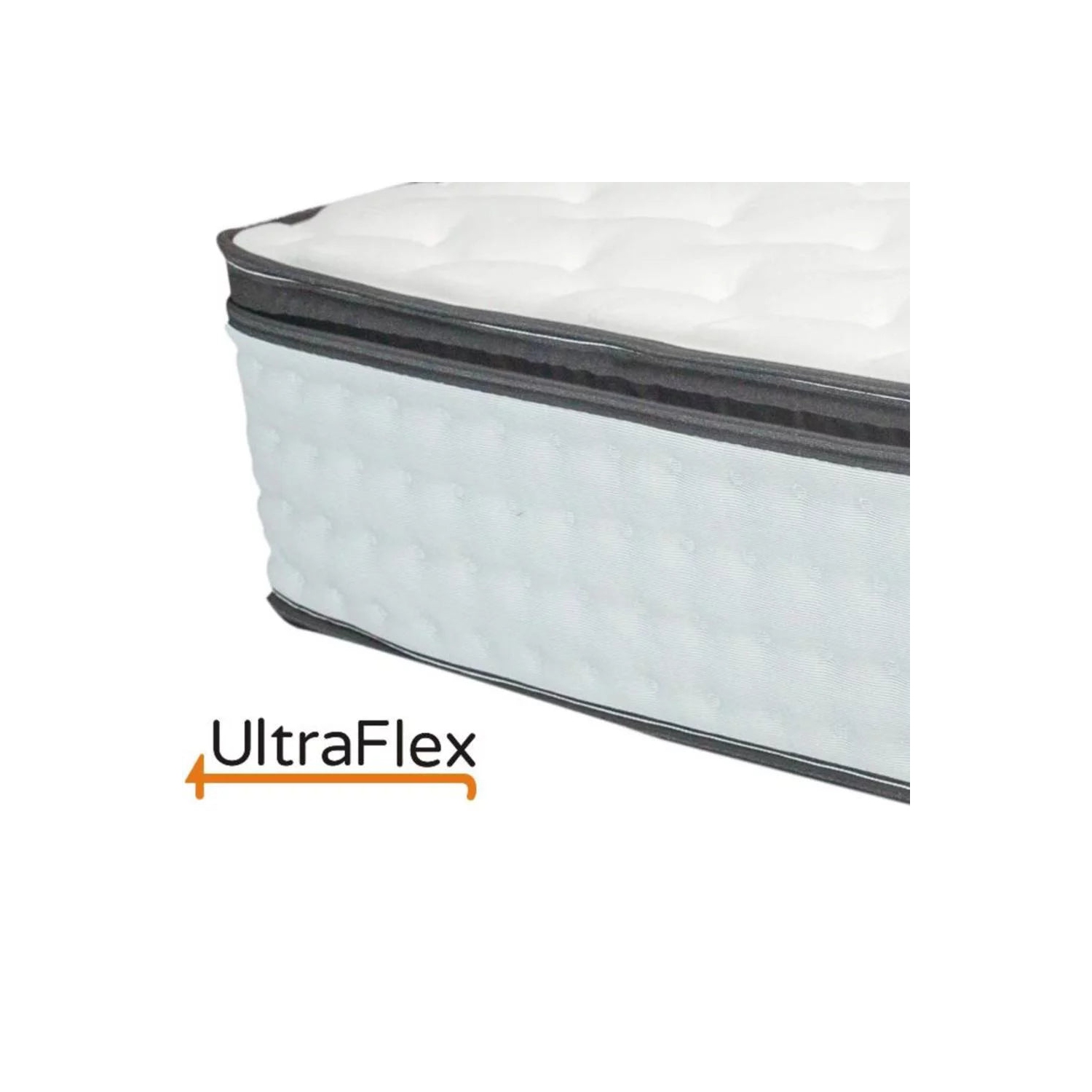 UltraFlex LUSH- 12” Hybrid Orthopedic Eurotop Mattress with Spinal Care Pocket Coil, Premium High Density Foam , Pressure-Relieving Comfort Foam,