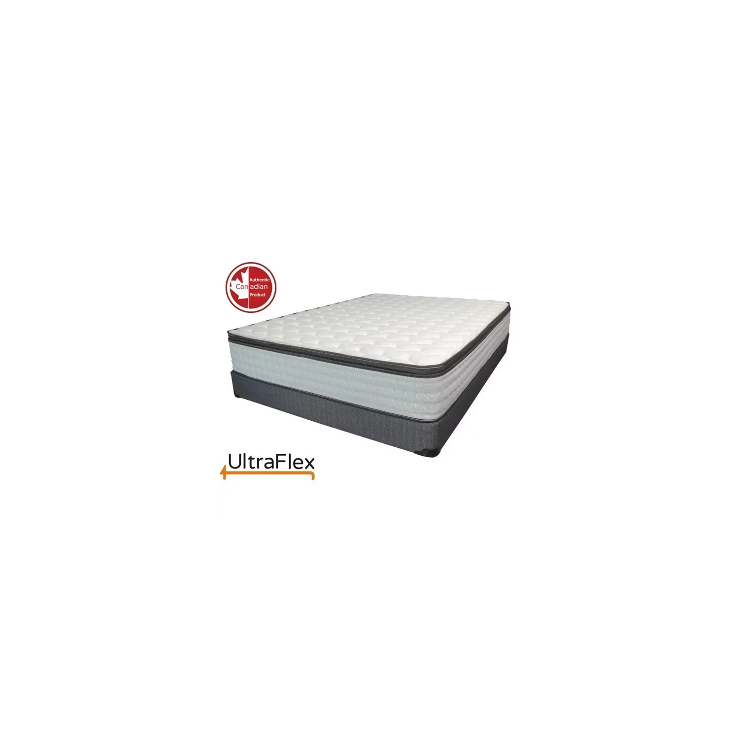 UltraFlex LUSH- 12” Hybrid Orthopedic Eurotop Mattress with Spinal Care Pocket Coil, Premium High Density Foam , Pressure-Relieving Comfort Foam, HDcoil Pocketed (Made in Canada)