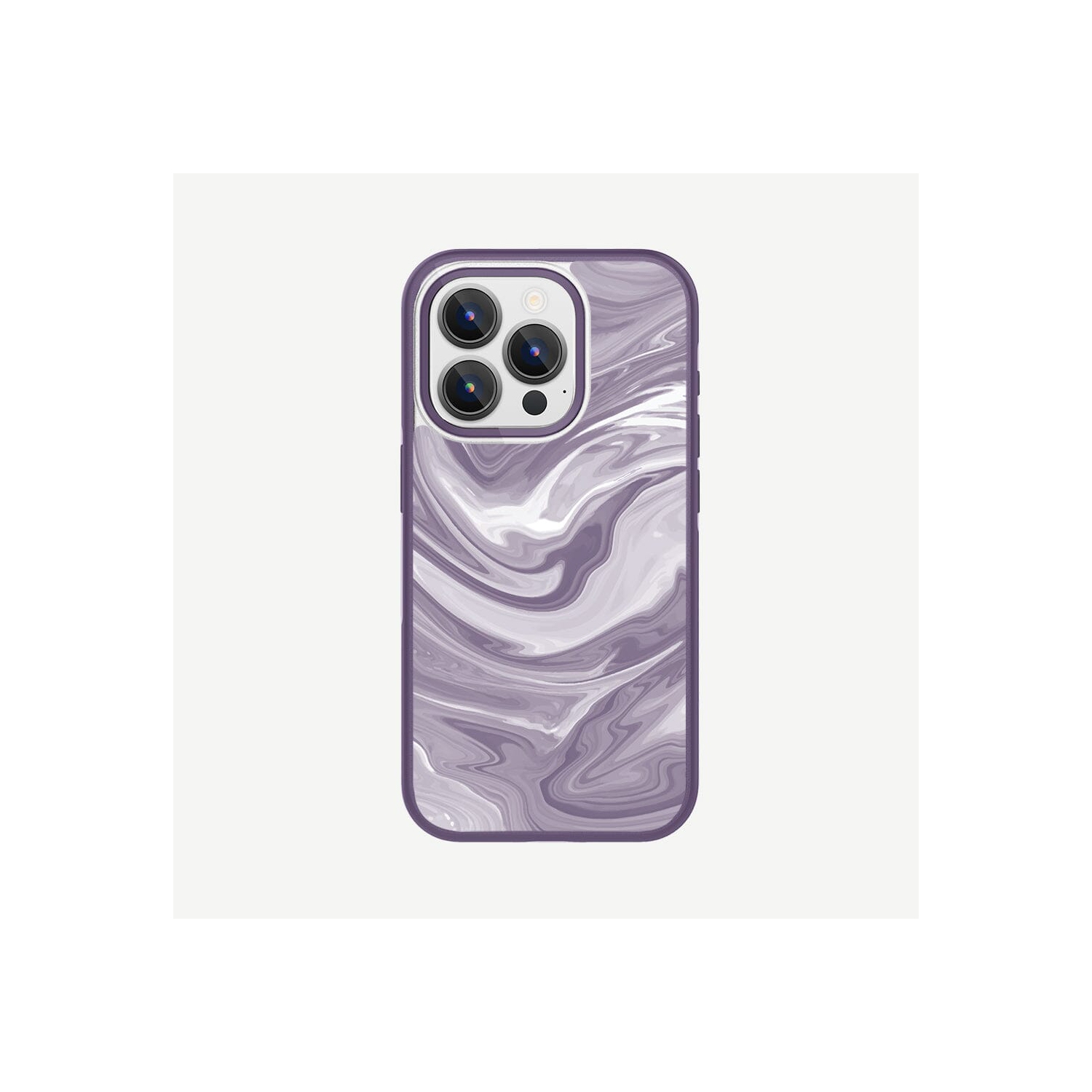 iPhone 15 Pro Max Case With MagSafe - Purple Swirl