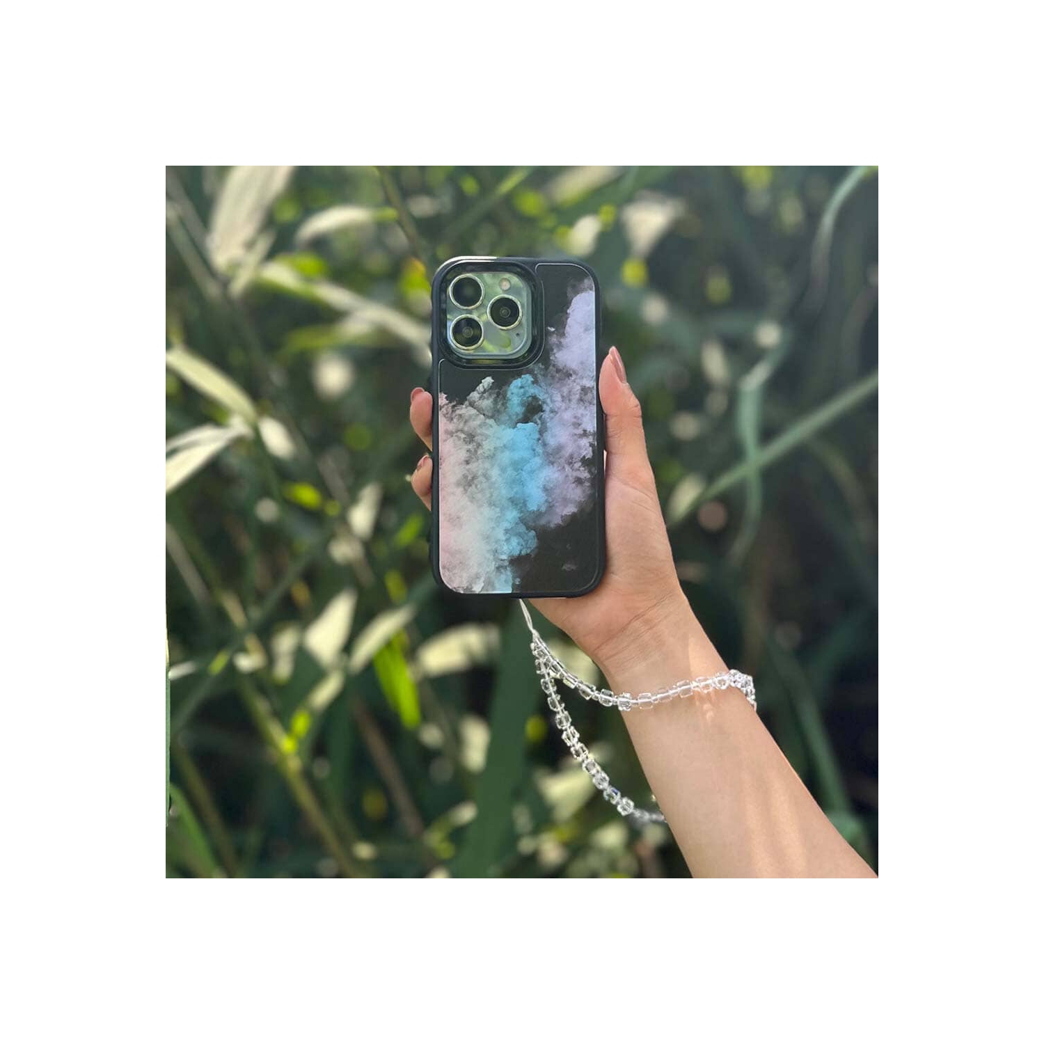 iPhone 15 Pro Max Case With MagSafe - Rainbow Cloud