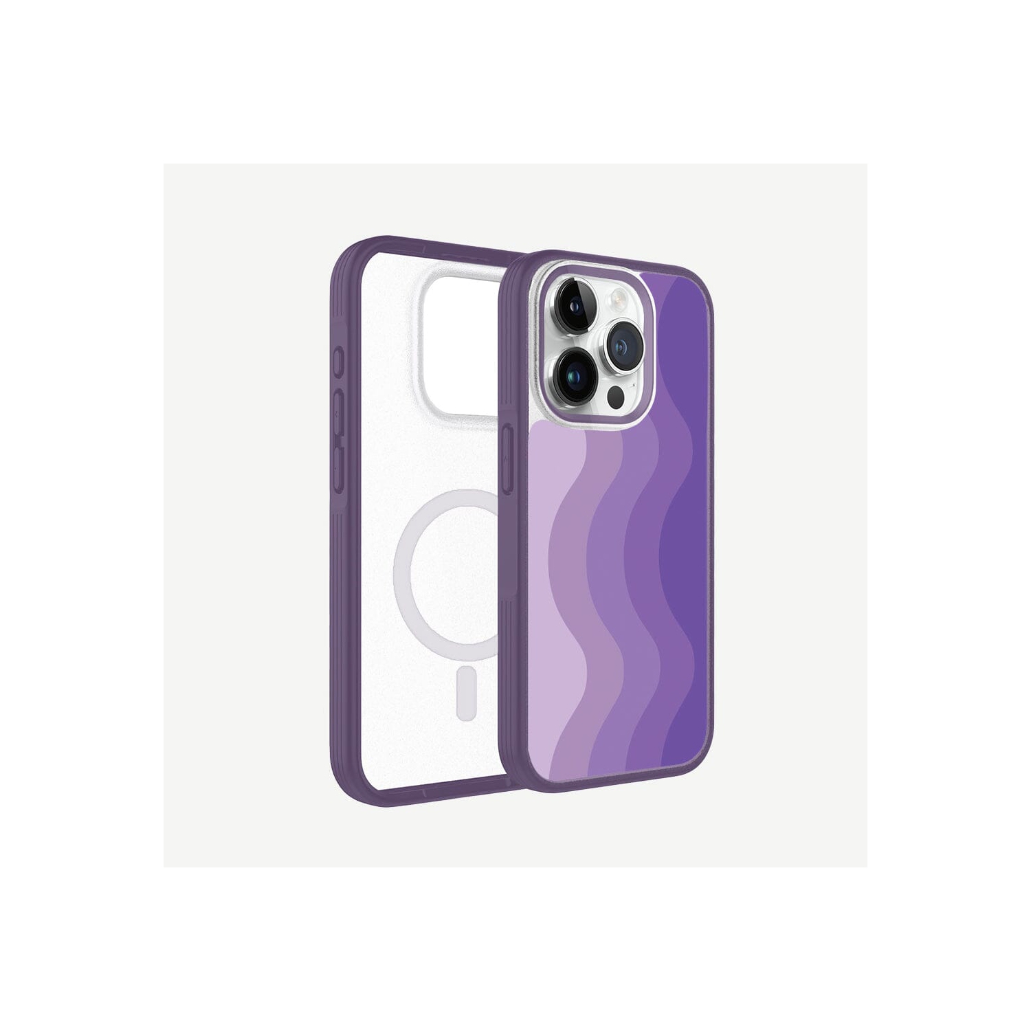 iPhone 15 Pro Max Case With MagSafe - Purple Wave