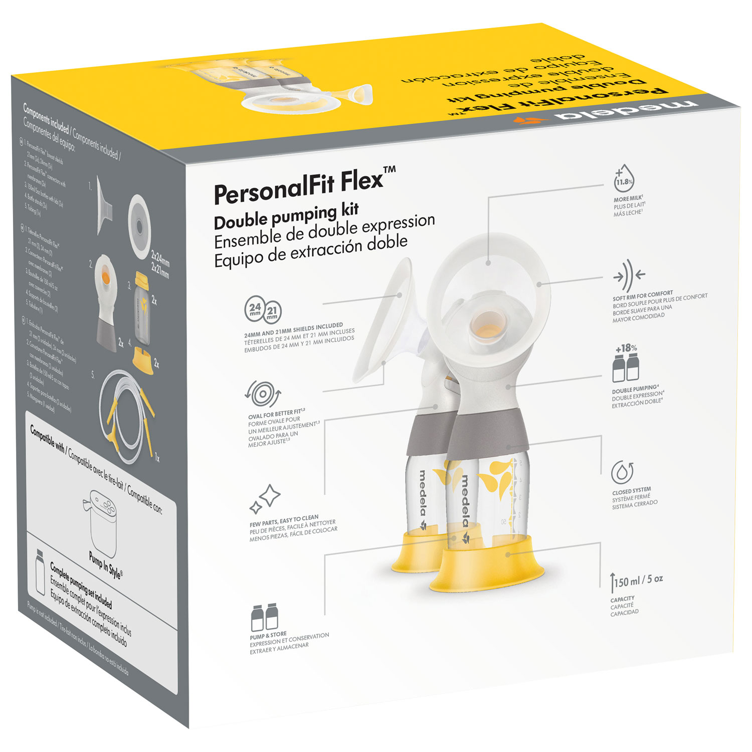 Medela PersonalFit Flex Double Pumping Kit for Pump in Style Breast Pump