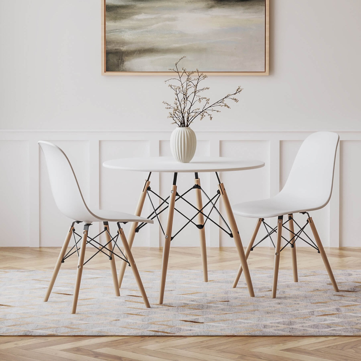Eiffel White Dining Table