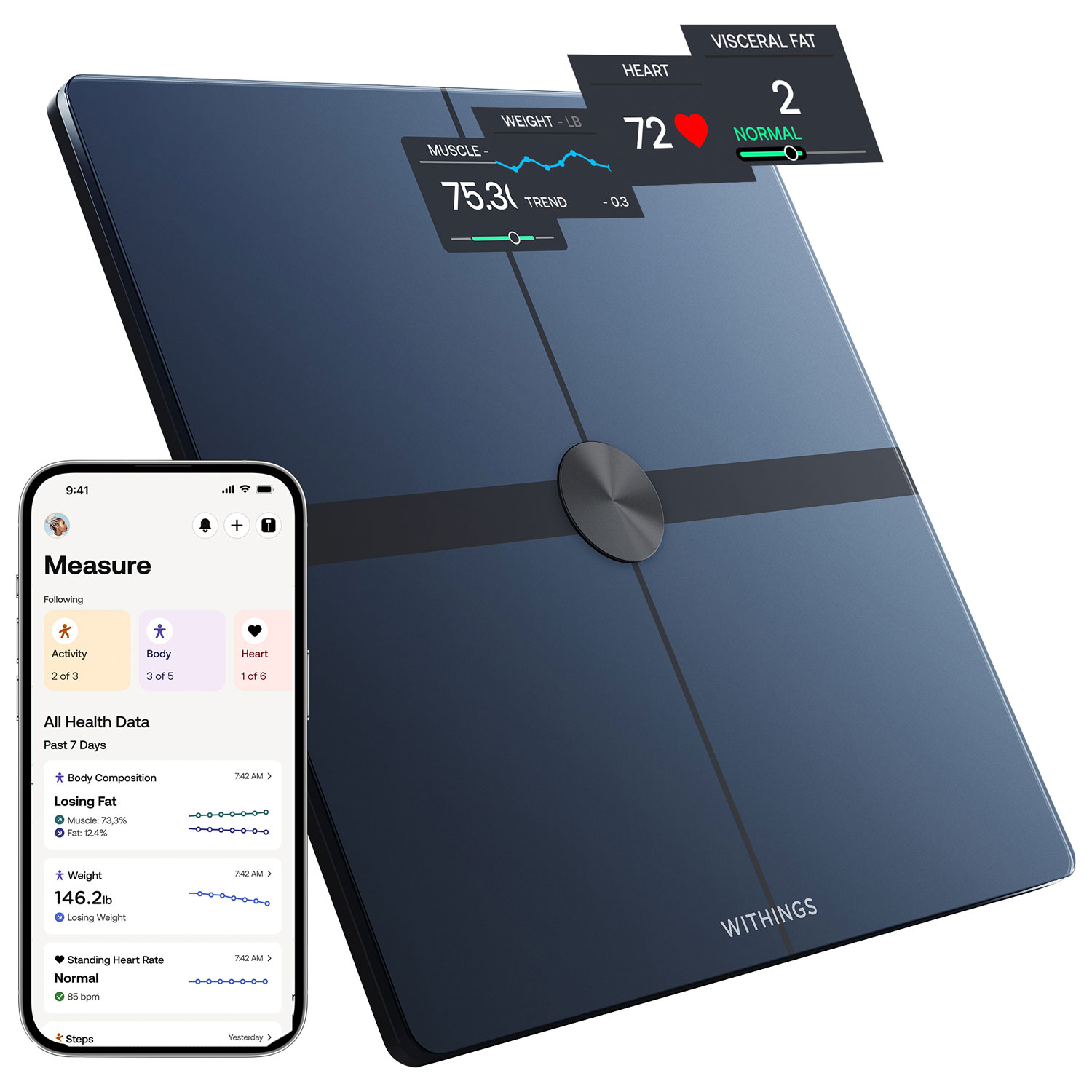 Withings Body Smart Wi-Fi Digital Smart Scale - Black