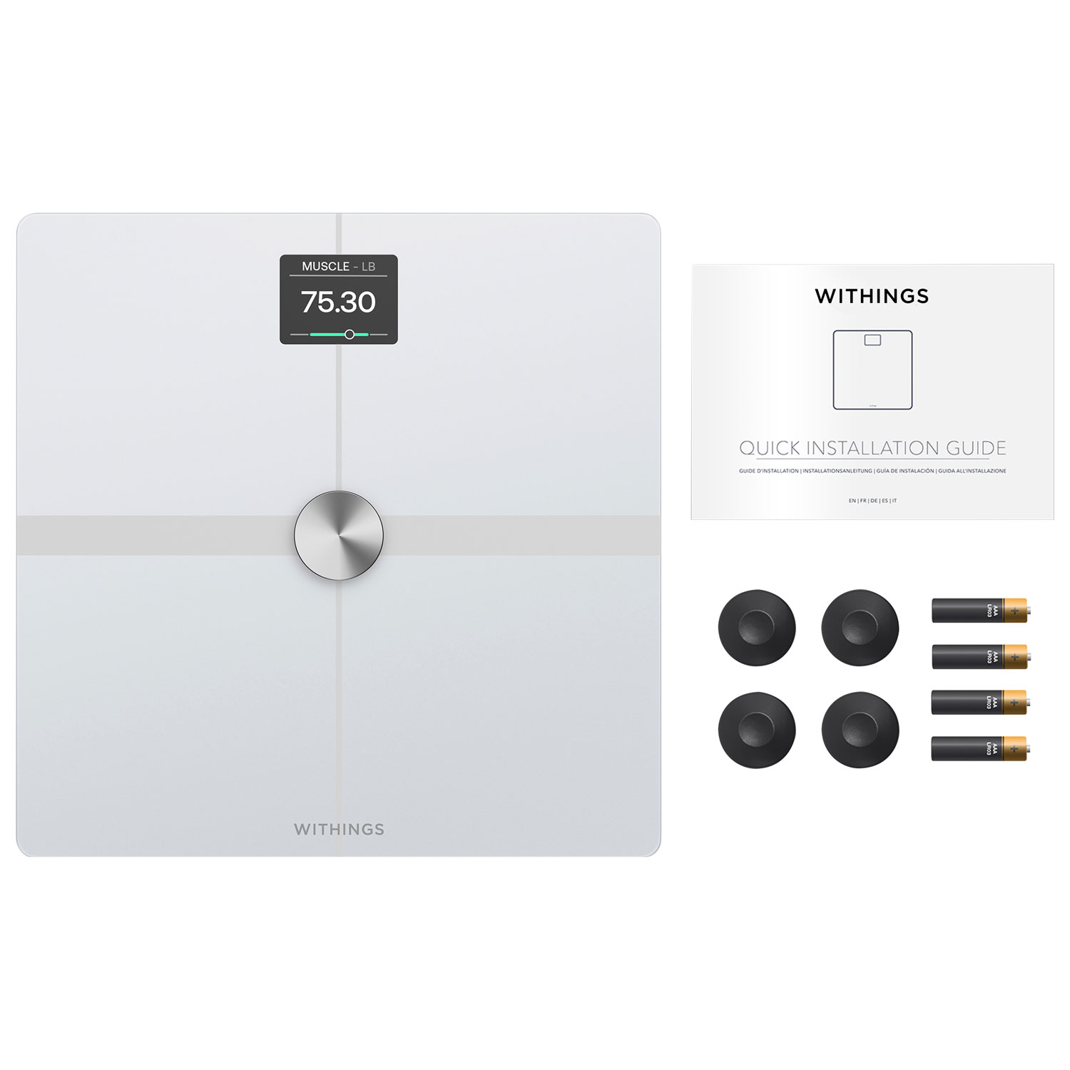 Withing   Body Comp  Wi-Fi Scale ホワイト Withings Body Comp White body composition scale WiFi