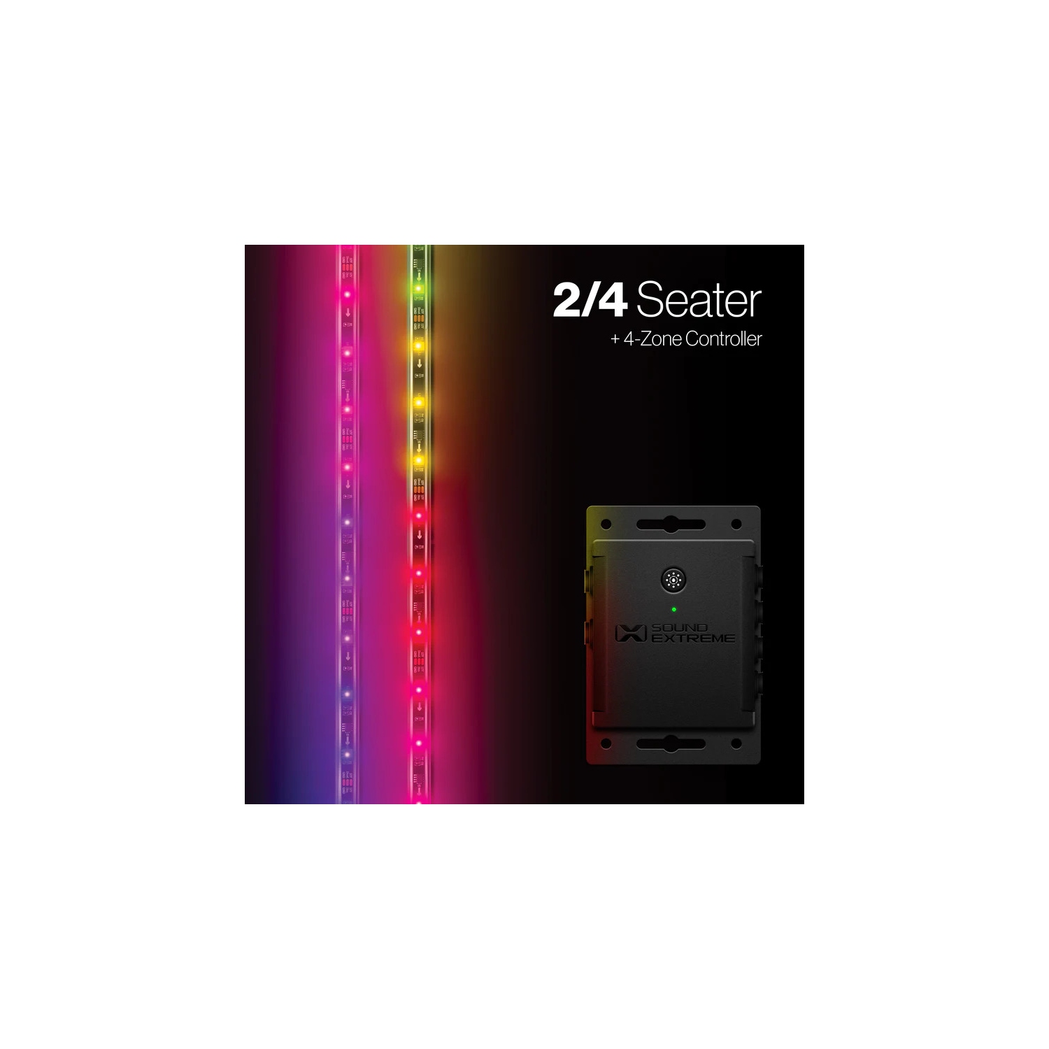 Extreme Strips - 2/4 Seat Cart + LED Controller