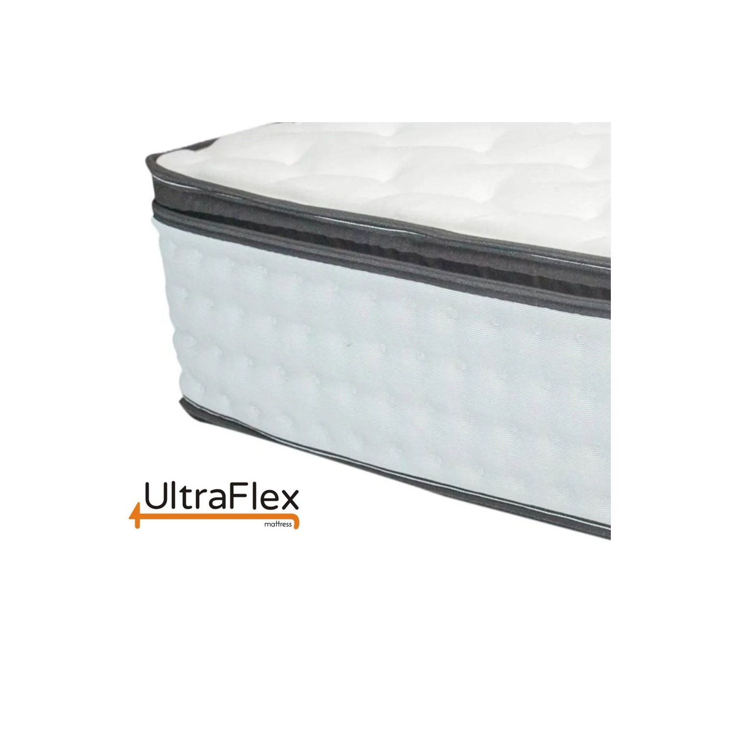 Matelas hybride À plateau euro orthopédique de 12 po avec ressorts ensachés Ultraflex, mousse confortable soulageant la pression, ressorts ensachés -