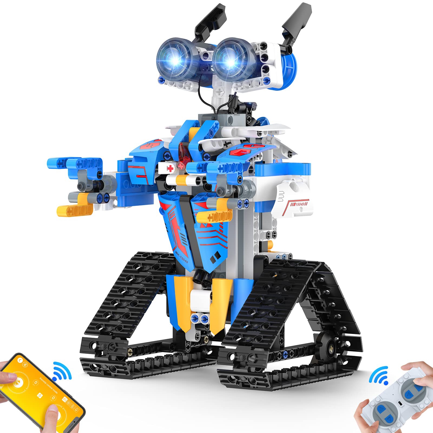 STEM Robot Toys for Kids Remote & APP Controlled Coding Robot Building Block Science Engineering Kit, DIY Creative Model Educational Birthday Gifts for 9-16 Year Old Boys Girls