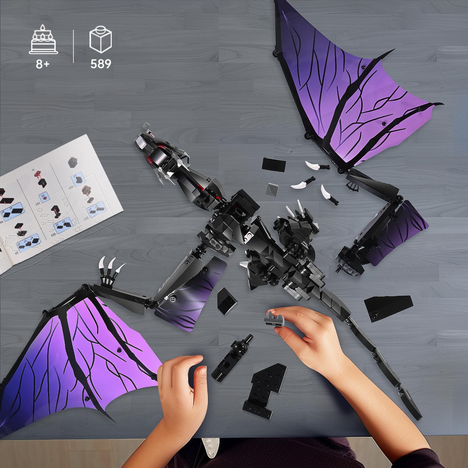 Dragon Building Set for Teens and Adults,Collectible and Display STEM Toys for Kids,Ideal Gifts for Boys and Girls Aged 8 9 10 12 14-16