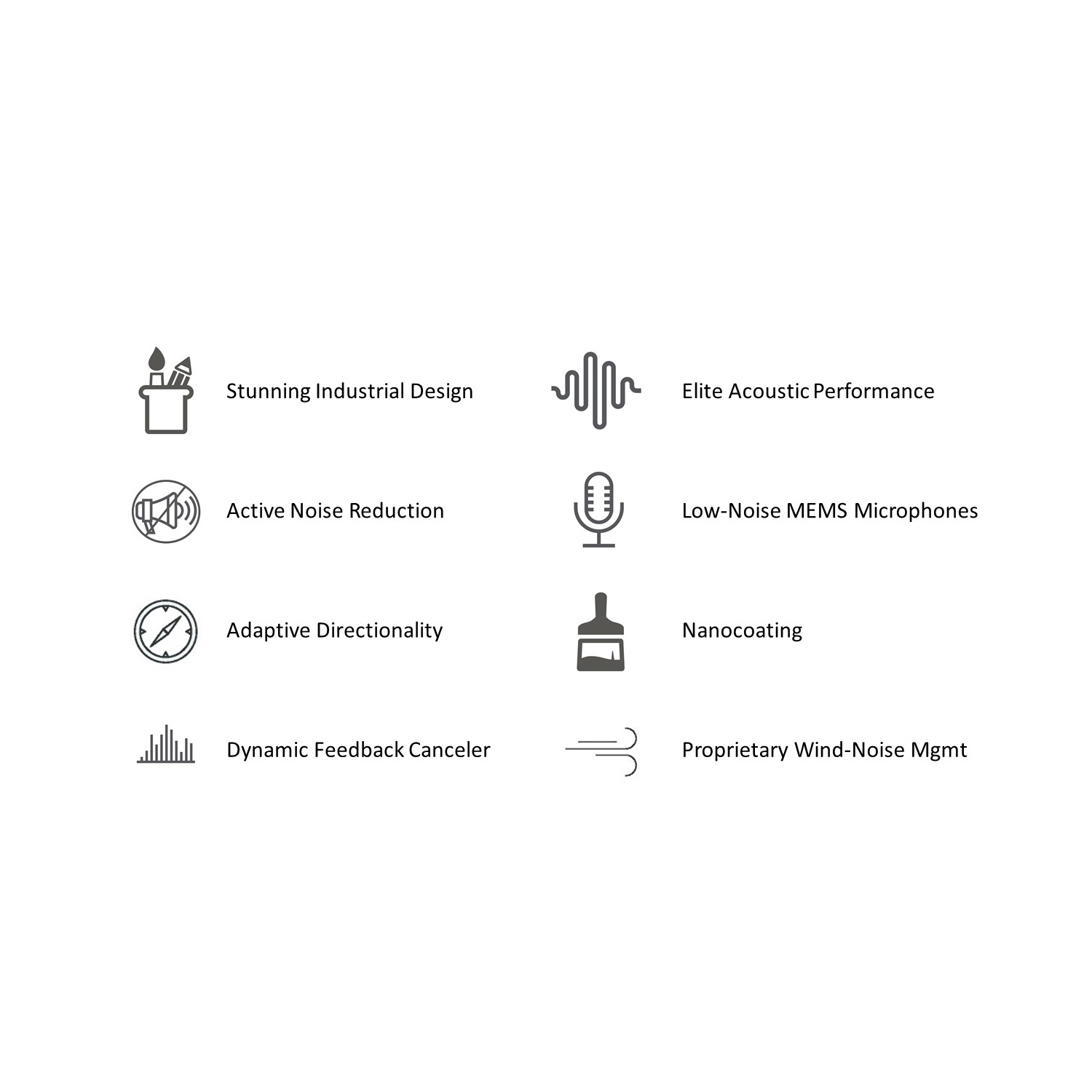 Warbler Hearing Amplifier Series 3 Slim Tube BTE - Left Side