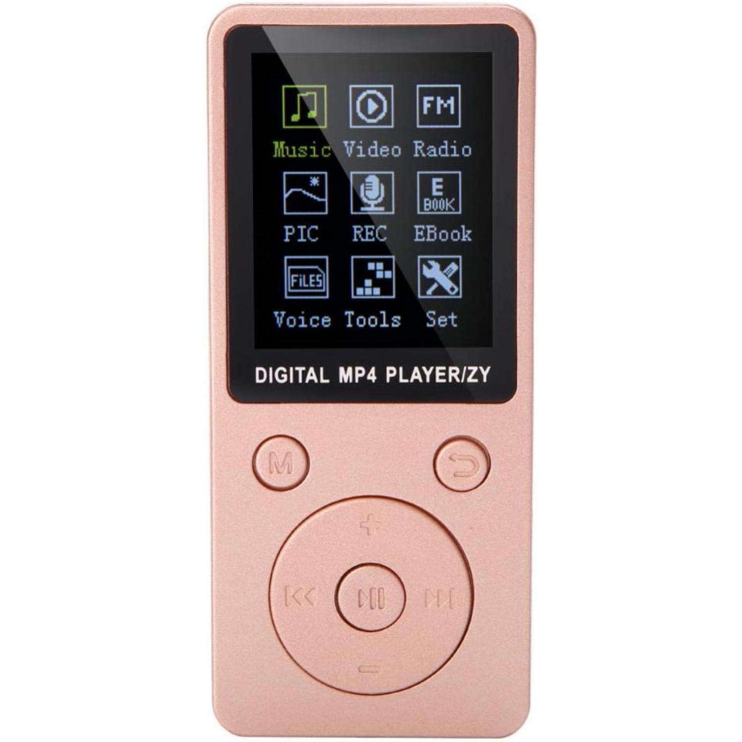 MP4 Players with Headphone, Rechargeable MP3 Music Player with FM Radio, Voice Recorder, Video, E-Book, Stopwatch