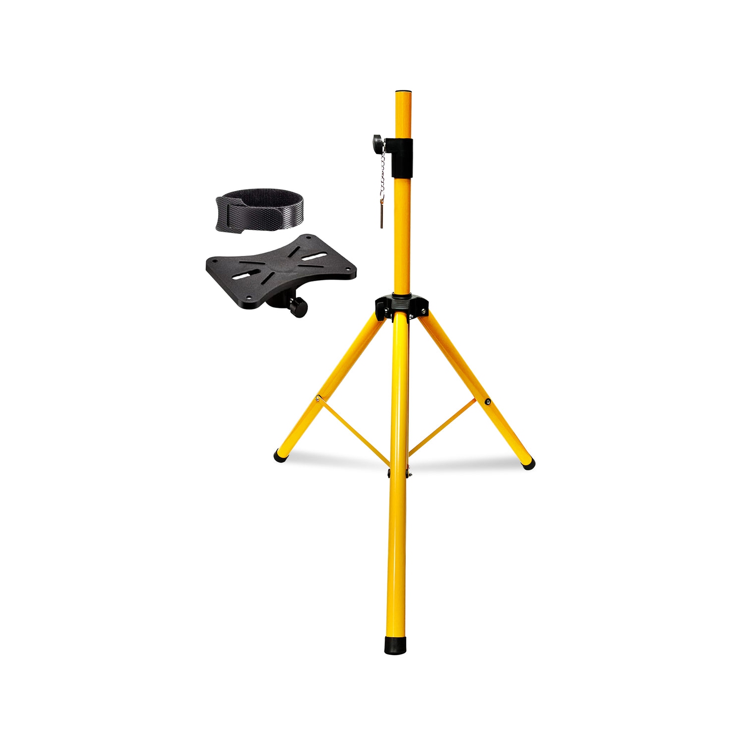 5 Core Speakers Stands 1 Piece Yellow Height Adjustable Tripod PA Monitor Holder for Large Speakers DJ Stand Para Bocinas - SS ECO 1PK YLW WoB