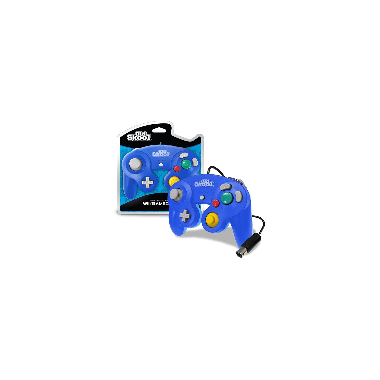 Blue Wired GameCube Controller [Old Skool]