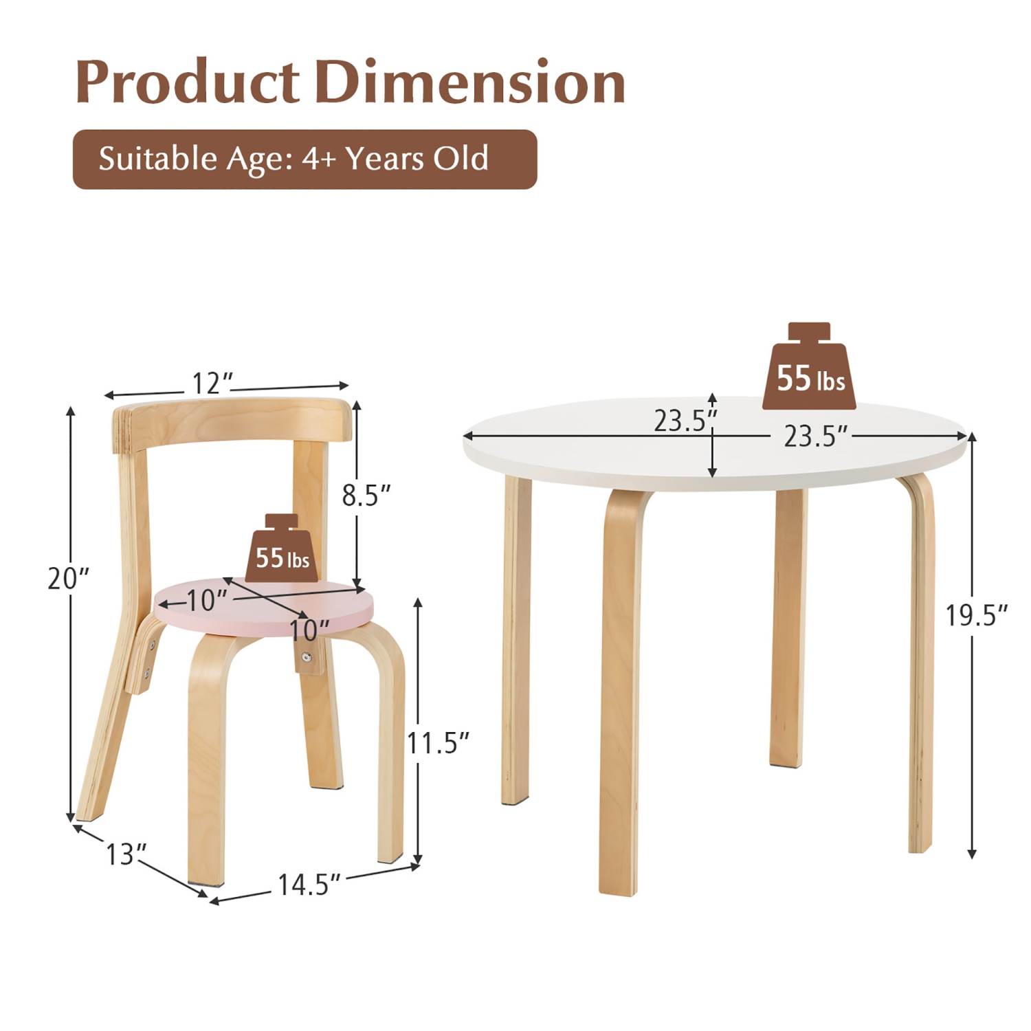 Kids 5 piece table and 2024 chairs