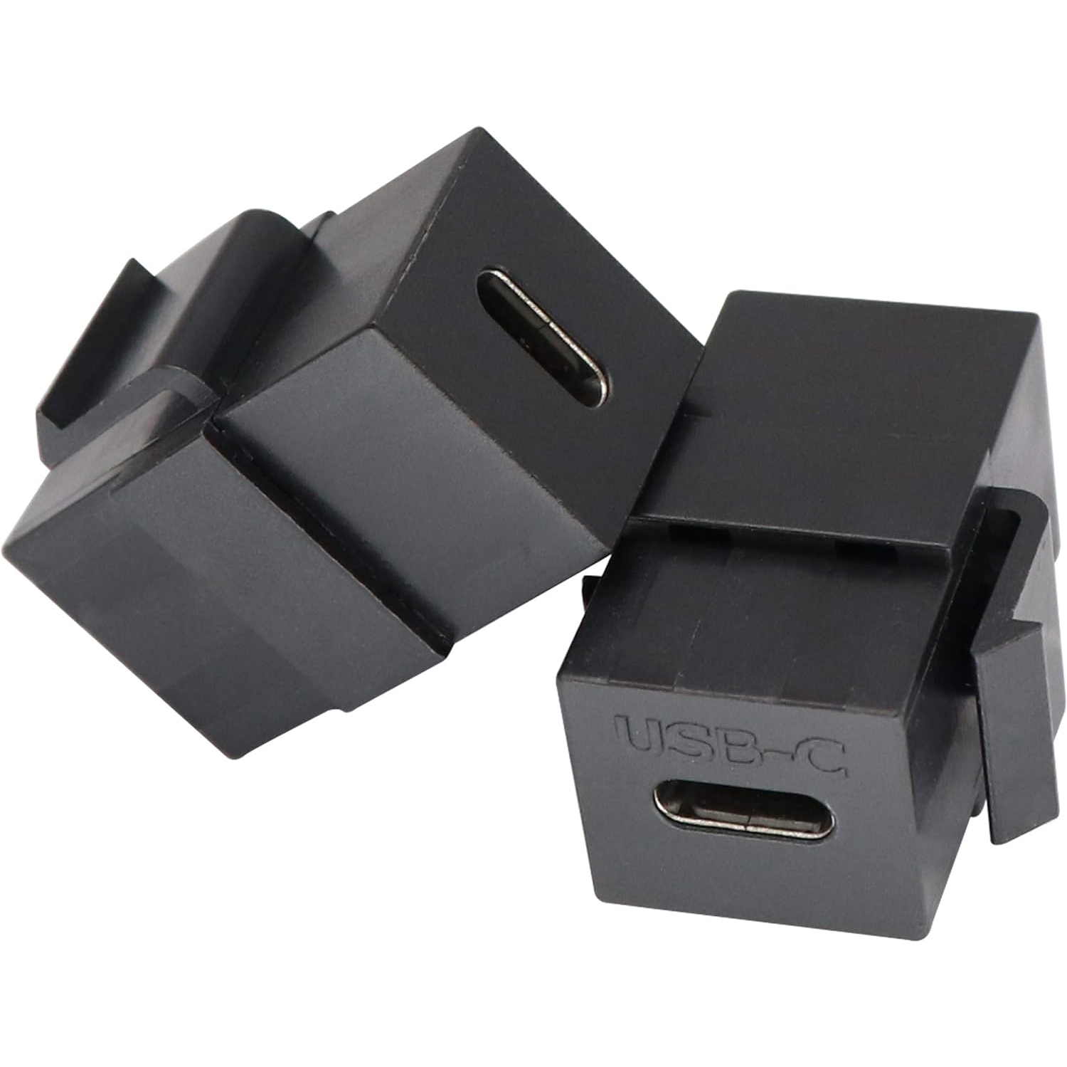 A USB C Keystone Jack Adapter USB 3.1 Type-C Female to Female Keystone Insert Socket Coupler Adapter for Wall Plate Outlet Panel