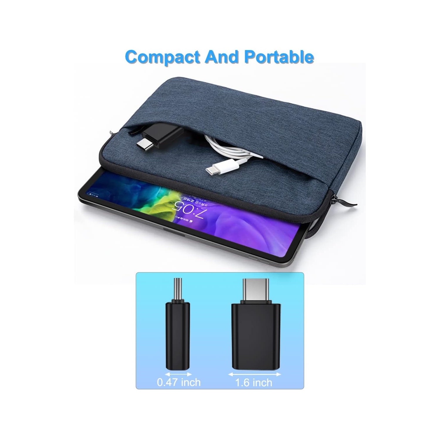 B USB C to USB Adapter 3 Pack,Type C Male to USB A 3.0 Female Adapter,Thunderbolt 3 4 OTG Converter for MacBook Pro,iPhone 15,iPad 10 Air 4 4th 5 5th