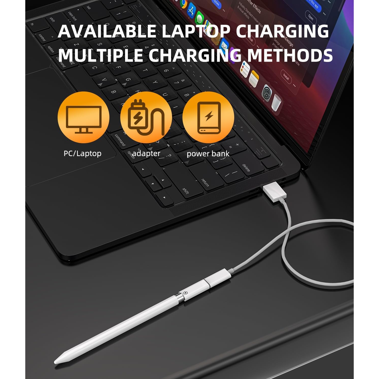 Pen Charging Dongle(2 Pack) Compatible for Apple Pencil 1st Generation Charger Adapter USB C Female to Lightning Female Accessories Ipencil Type C