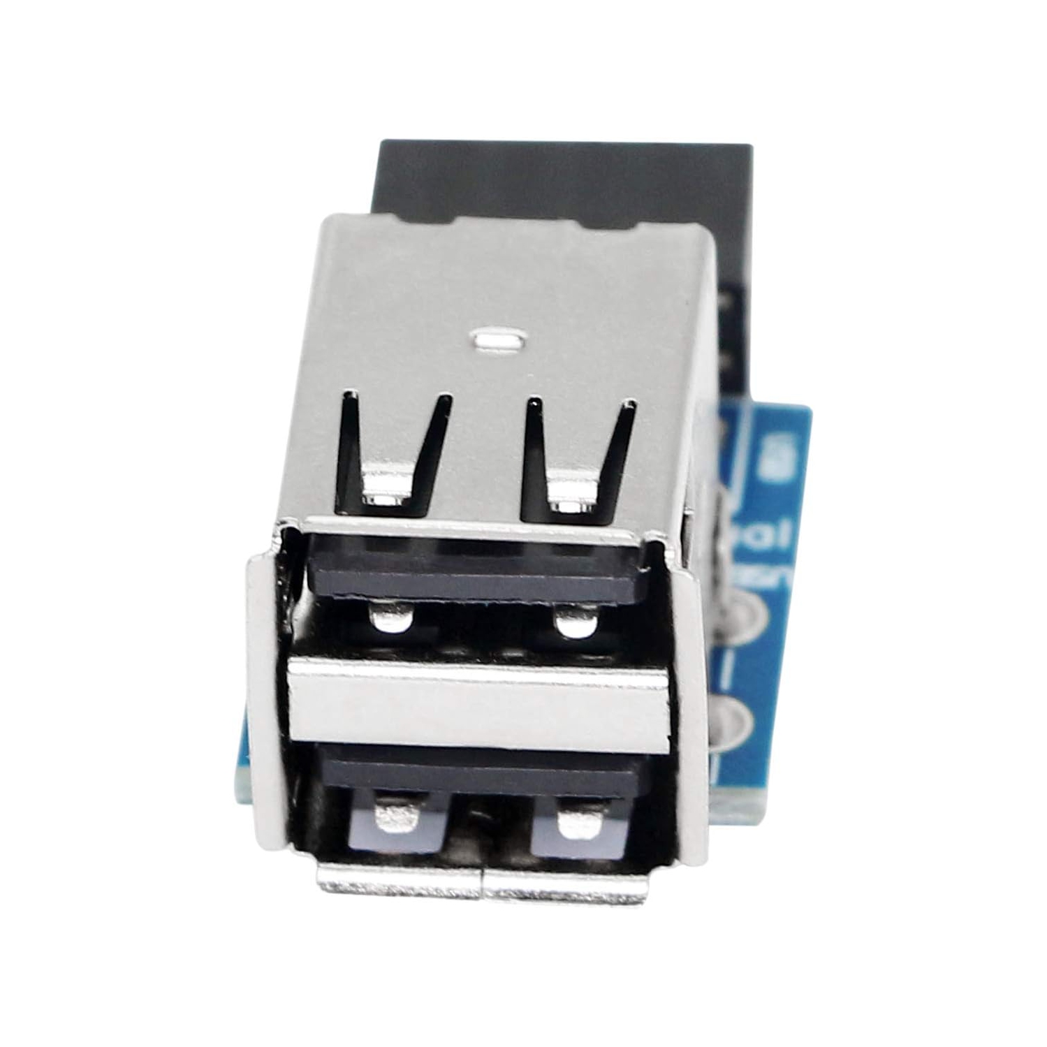 S 9pin USB 2.0 Female Pin Dual 2 Port USB Motherboard Header Adapter-Dual Layer Type for PC