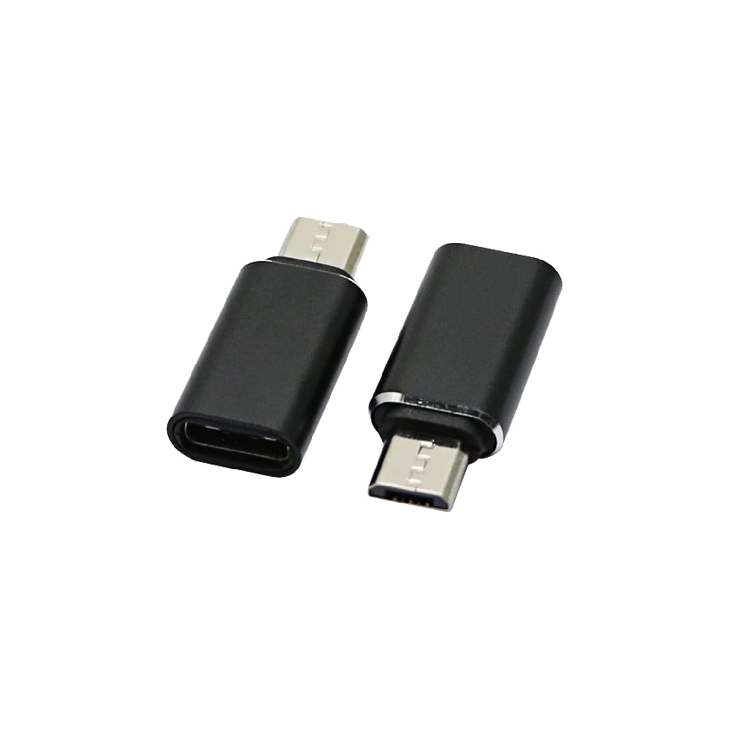 USB-C Type-C Female to Micro USB 2.0 5Pin Male Data Adapter 90 Degree Left & Right Angled Type,3 Pack