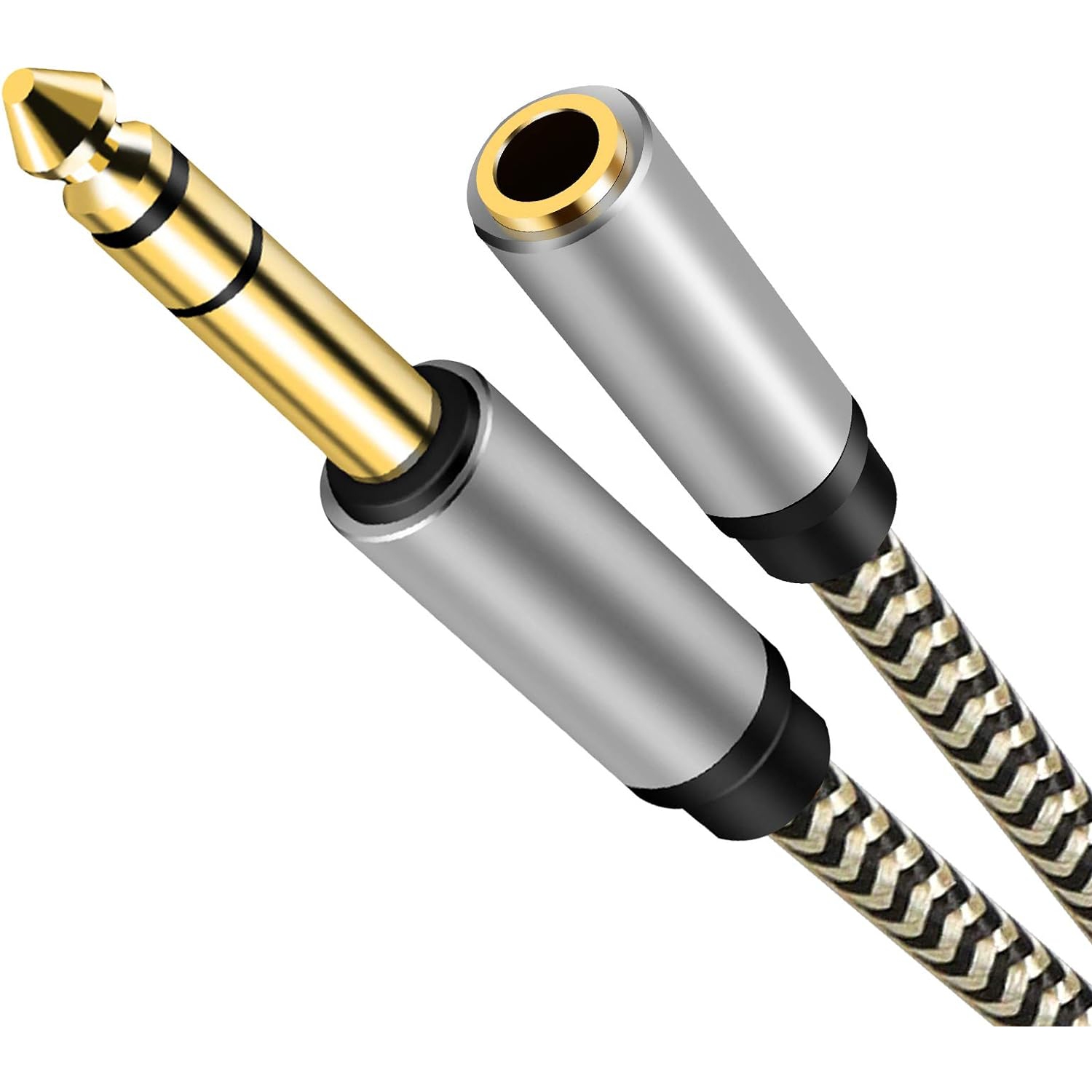 6.35 Male to Female 3.5 Headphones Adapter 10Ft,TRS 1/4 to 3.5mm Stereo Cord 6.35mm 1/4 Male to 3.5mm 1/8 Female for Amplifiers, Guitar Amp,Home