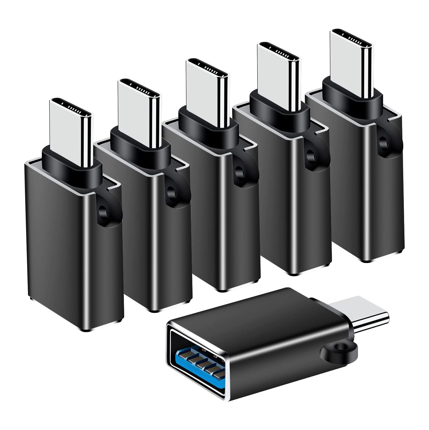 USB C to USB Adapter(6 Pack),USB to USB C Adapter,USB A to USB C,USB C Adapter,USB A to USB C Adapter,USB Adapter for MacBook Pro/Air 2020 2019