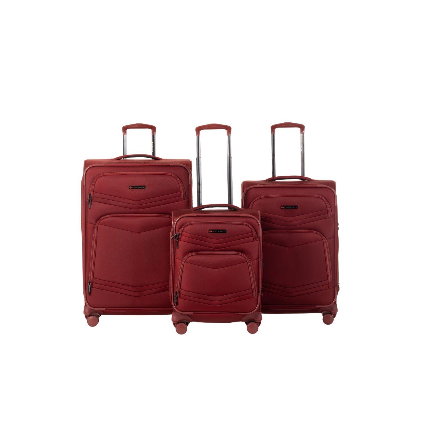Ensemble de 3 valises souples de luxe CENTRAL d'AIR CANADA