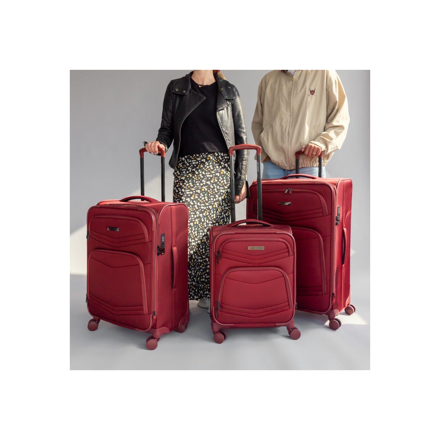 Ensemble de 3 valises souples de luxe CENTRAL d'AIR CANADA