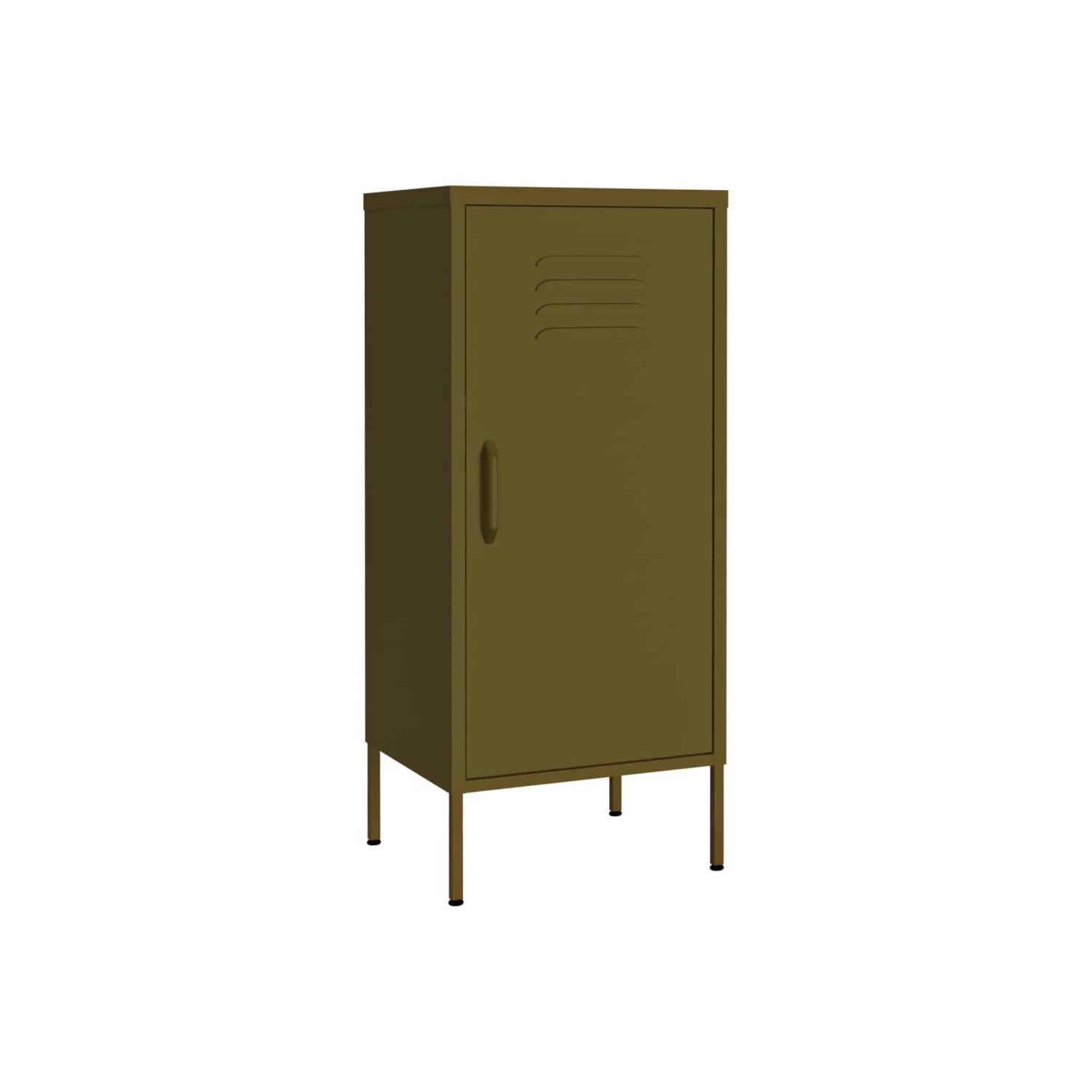 vidaXL Storage Cabinet Olive Green 42.5x35x101.5 cm Steel