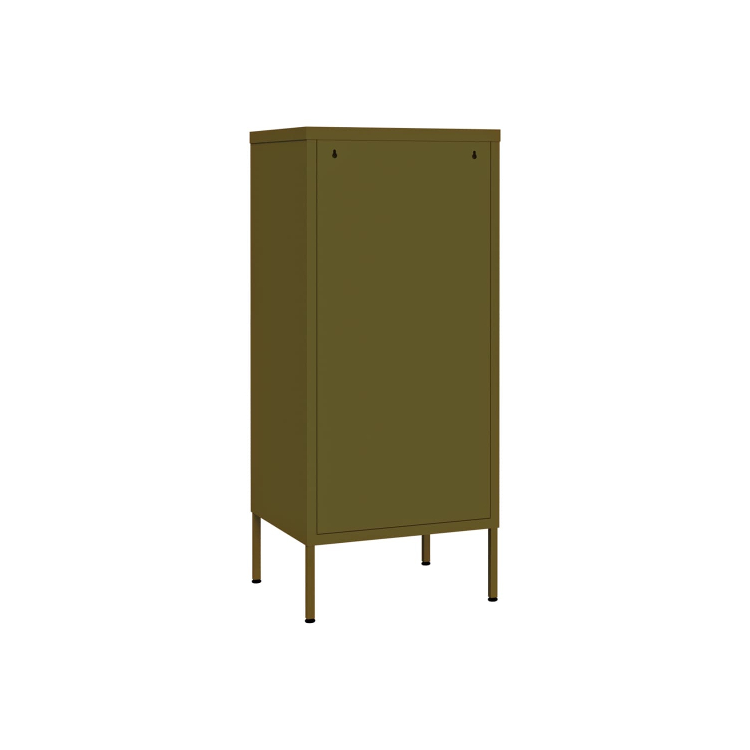 vidaXL Storage Cabinet Olive Green 42.5x35x101.5 cm Steel