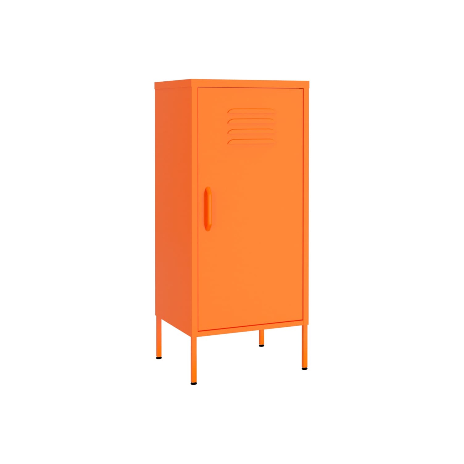 vidaXL Storage Cabinet Orange 42.5x35x101.5 cm Steel