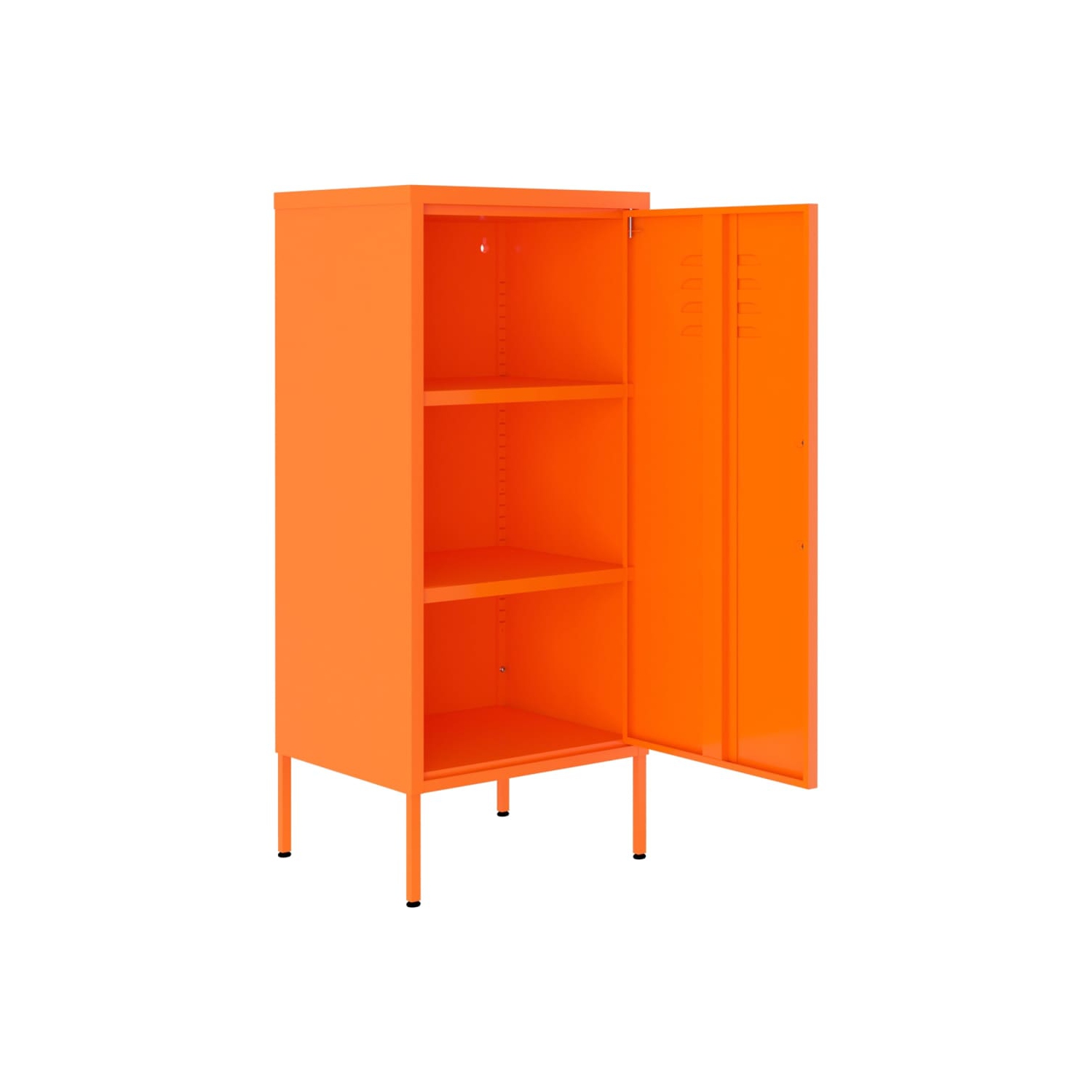 vidaXL Storage Cabinet Orange 42.5x35x101.5 cm Steel