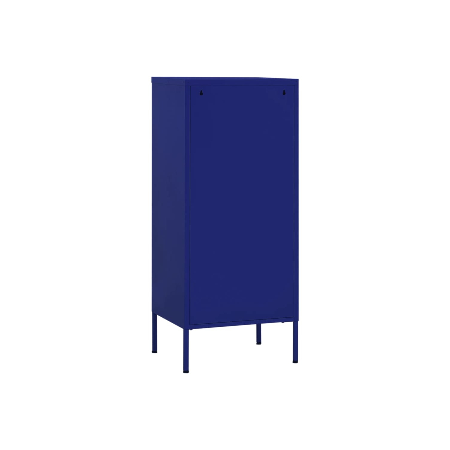 vidaXL Storage Cabinet Navy Blue 42.5x35x101.5 cm Steel