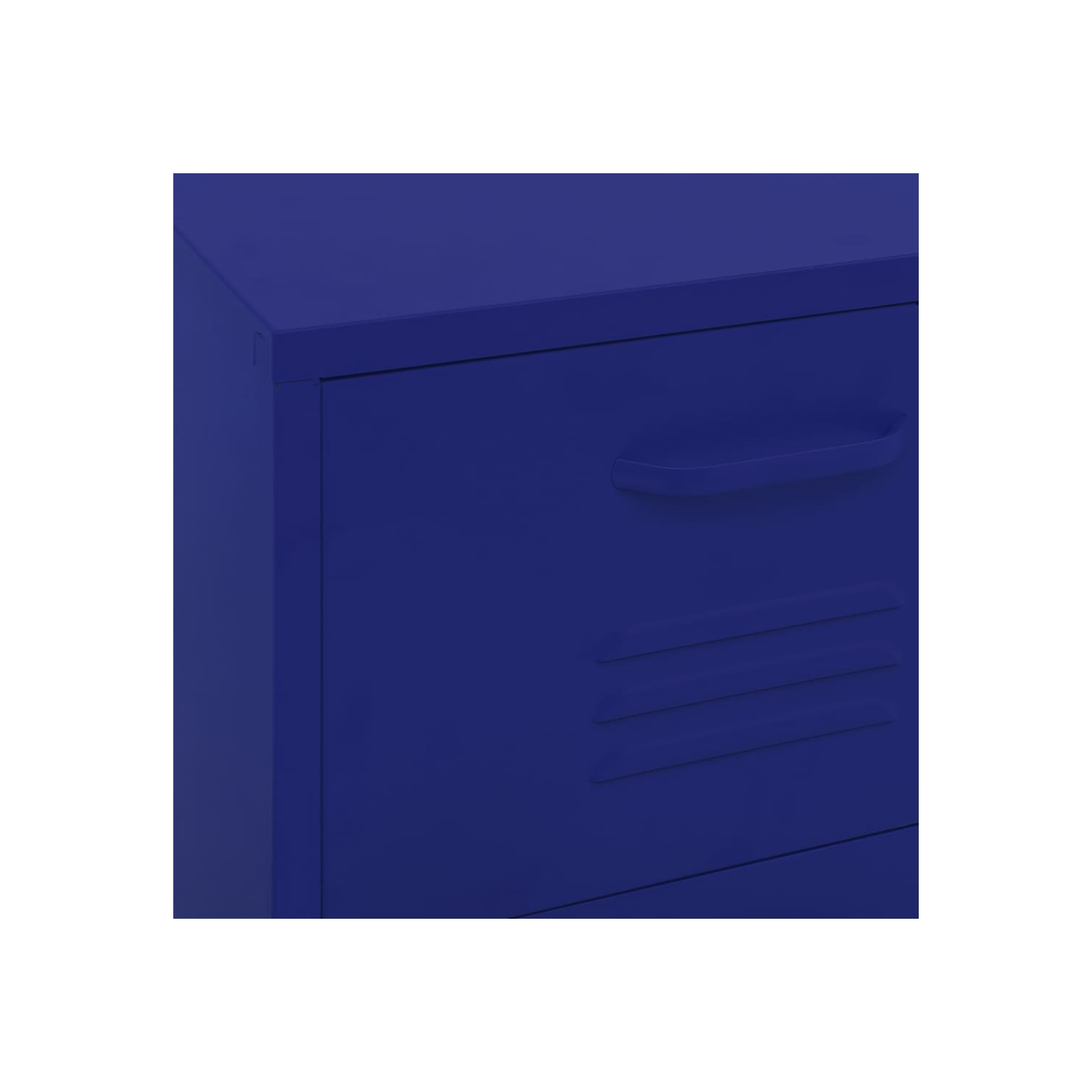 vidaXL Storage Cabinet Navy Blue 42.5x35x101.5 cm Steel