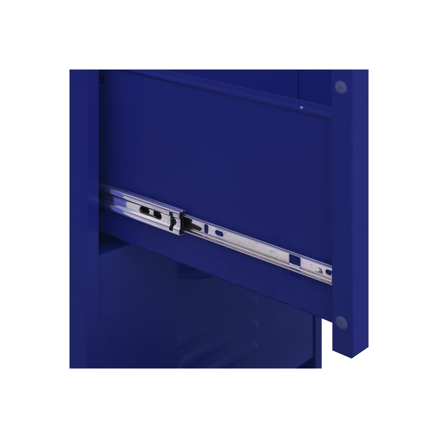 vidaXL Storage Cabinet Navy Blue 42.5x35x101.5 cm Steel