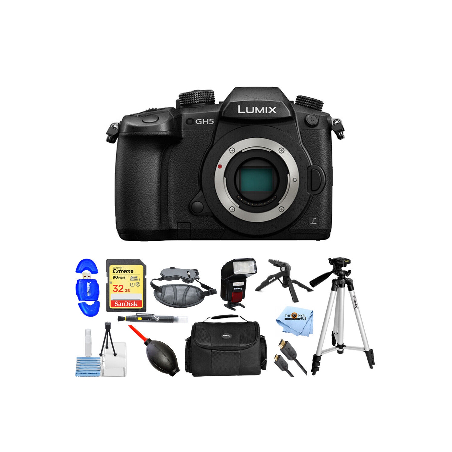 Panasonic Lumix GH5 Mirrorless Camera - 12PC Accessory Bundle