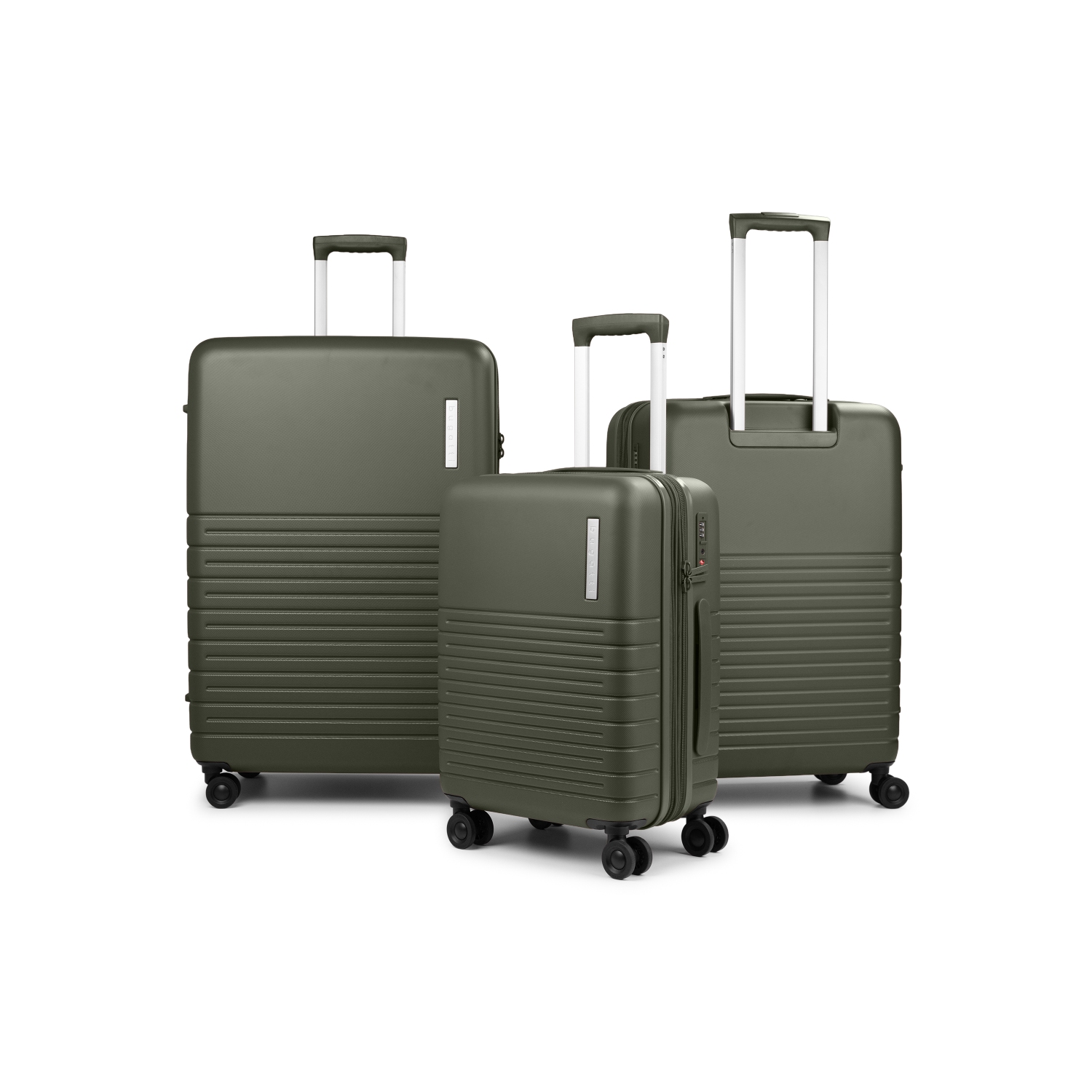 Ensemble de 3 valises extensibles Birmingham de Bugatti - Vert