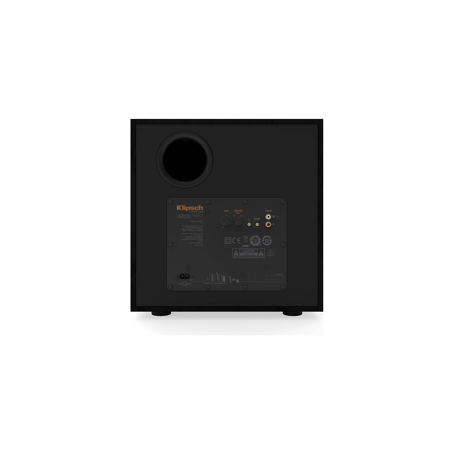 Haut-parleur d'extrêmes graves amplifié de 10 po R-101SW de Klipsch – Noir – modèle 2023 – Boîte ouverte