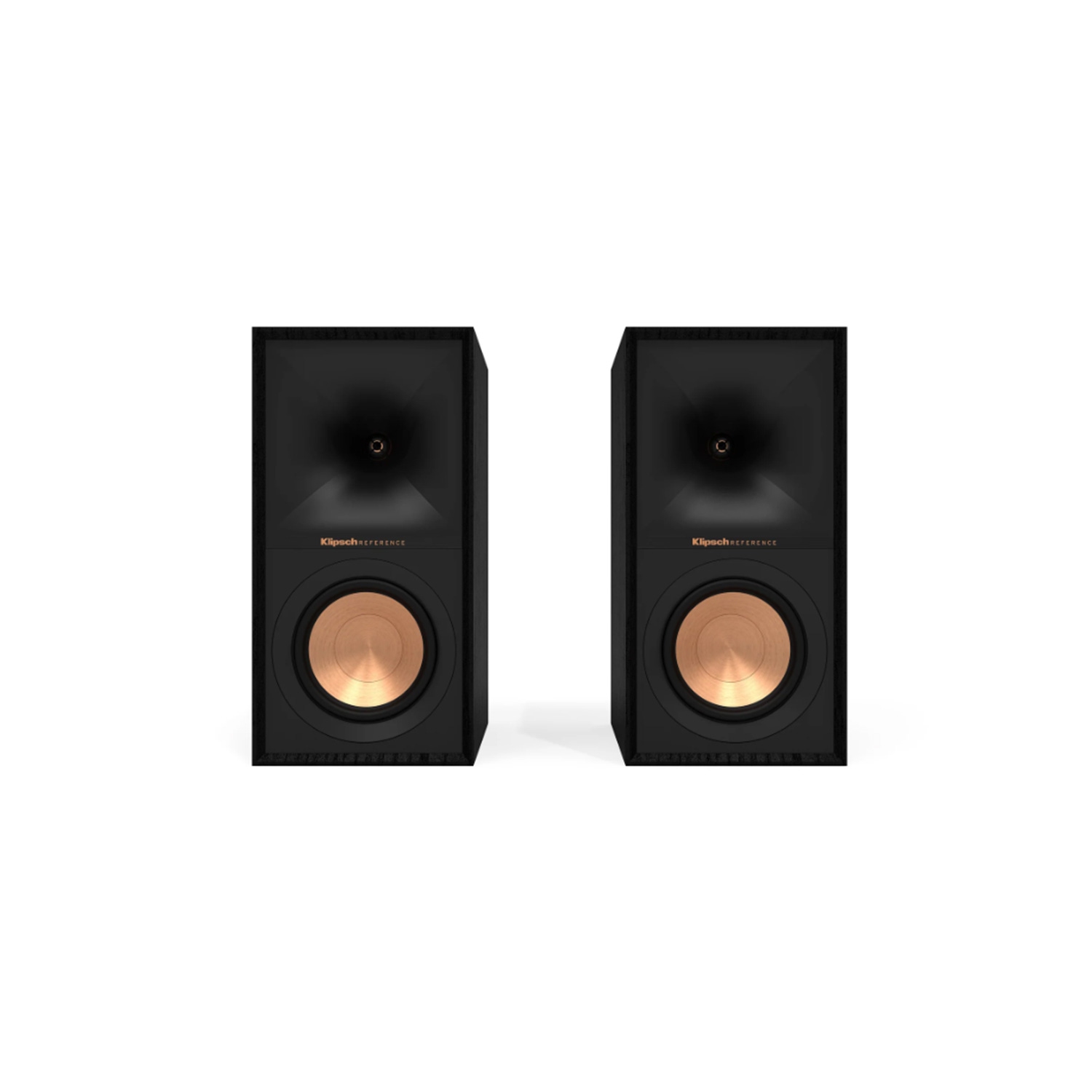 Haut-parleur d'étagère R-40&nbsp;M Reference 4 po de Klipsch – Noir – paire – modèle 2023 – Boîte ouverte