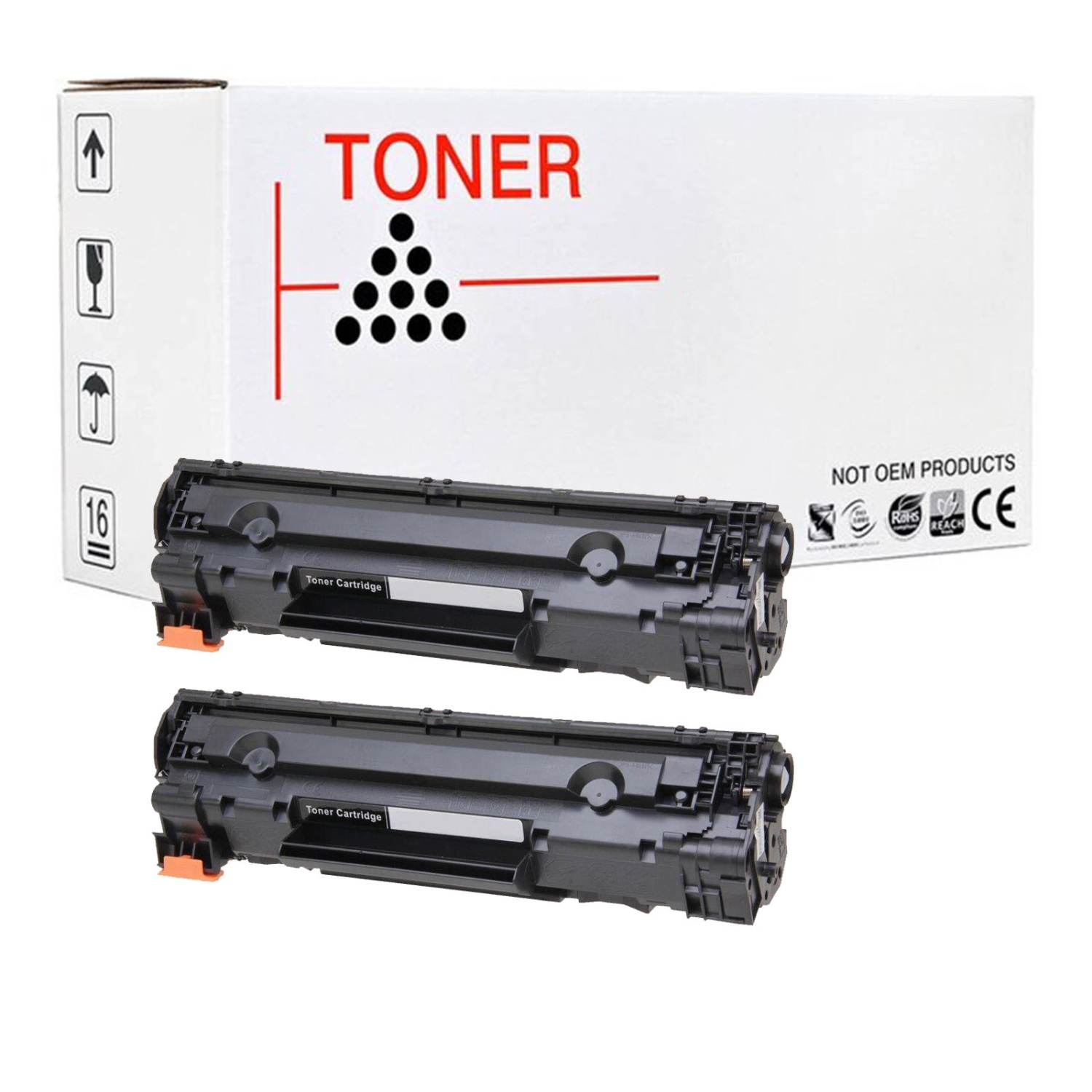 Max saving Compatible for HP 85A CE285A x 2 New Black Laser Toner Cartridge Combo for use in M1132 P1100 P1102W M1210 M1212NF M1214NFH M1217NFW P1100